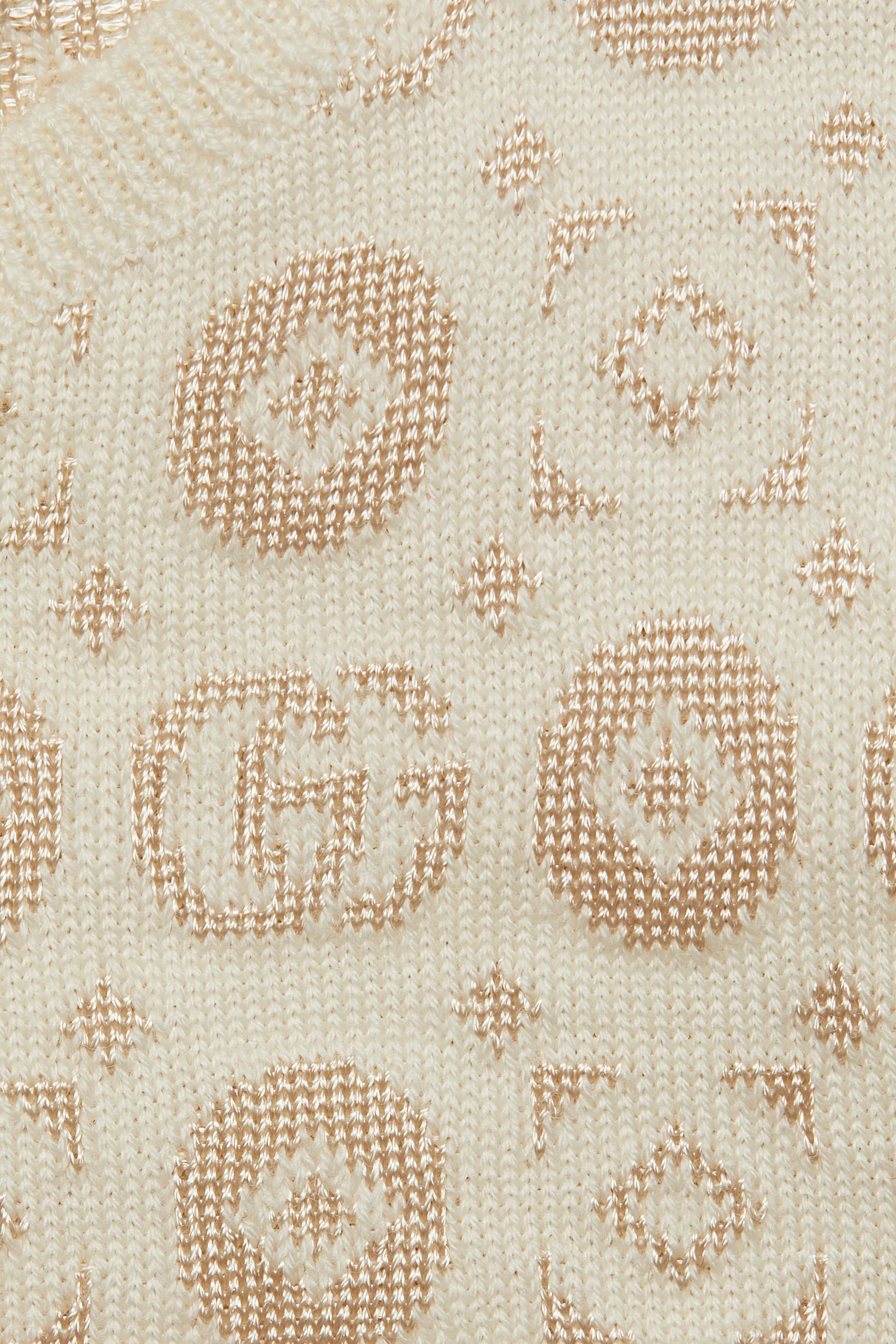 Kids Double G Geometric Wool Dress