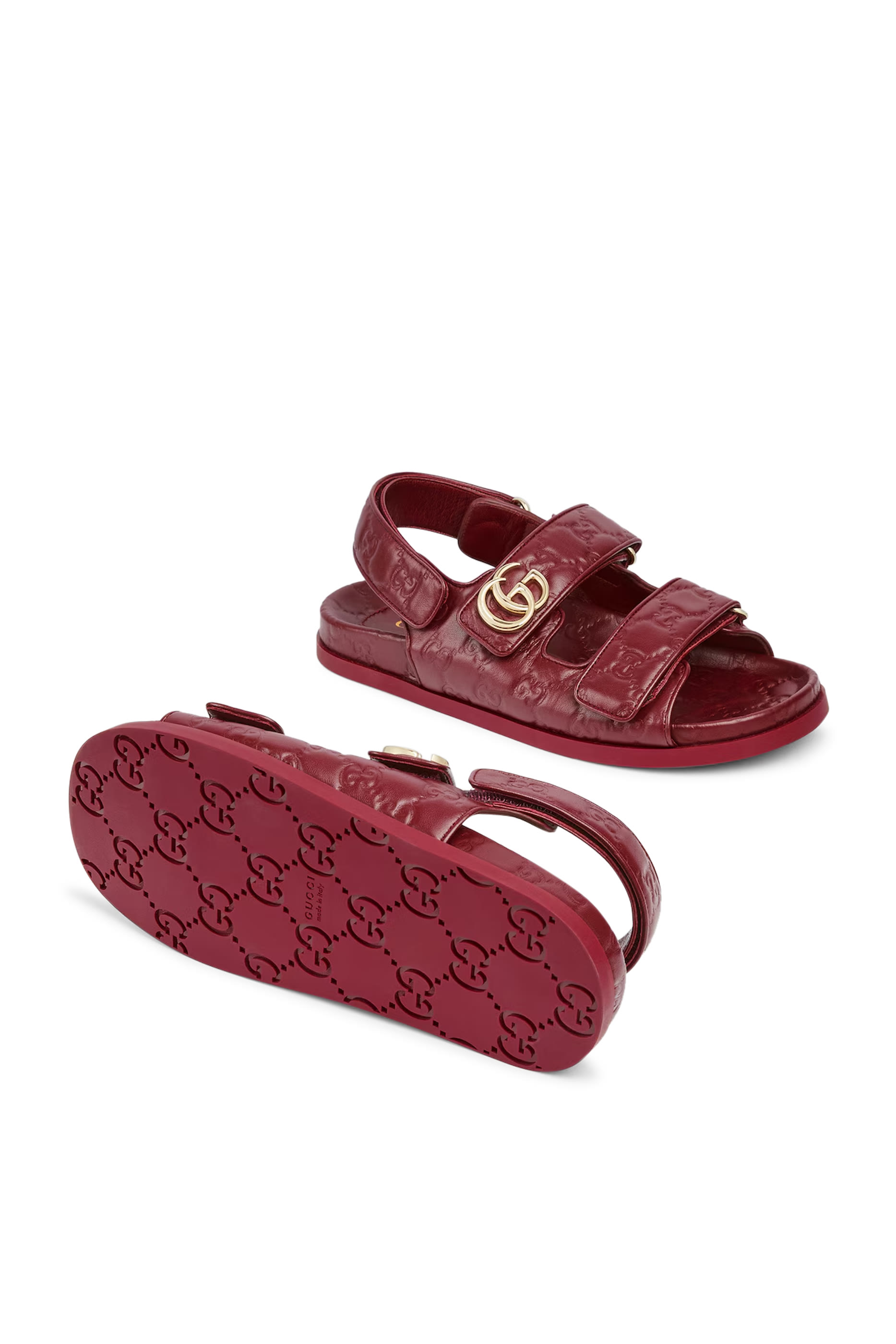 Double G Leather Sandals