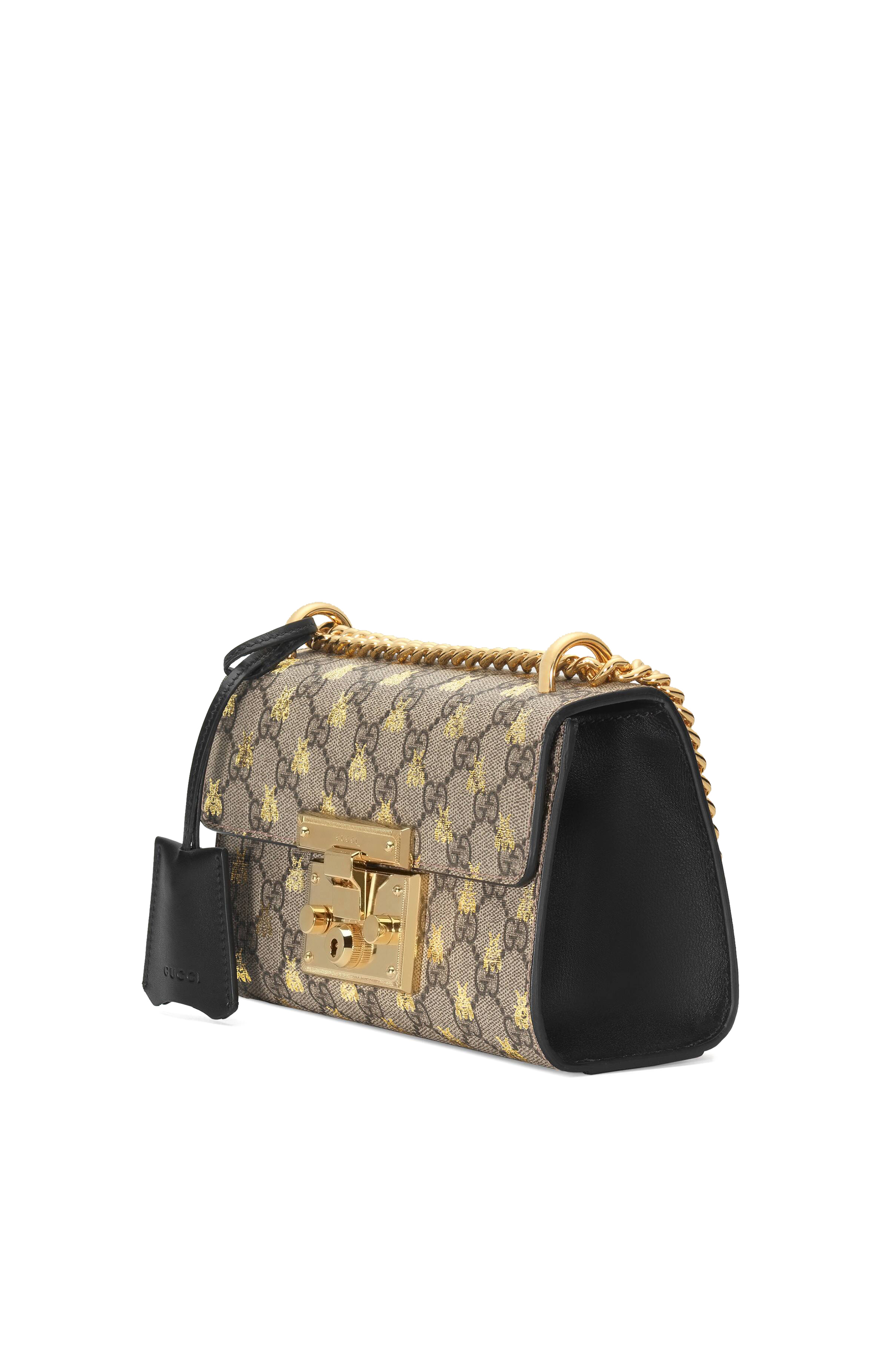 Padlock Small GG Bees Shoulder Bag