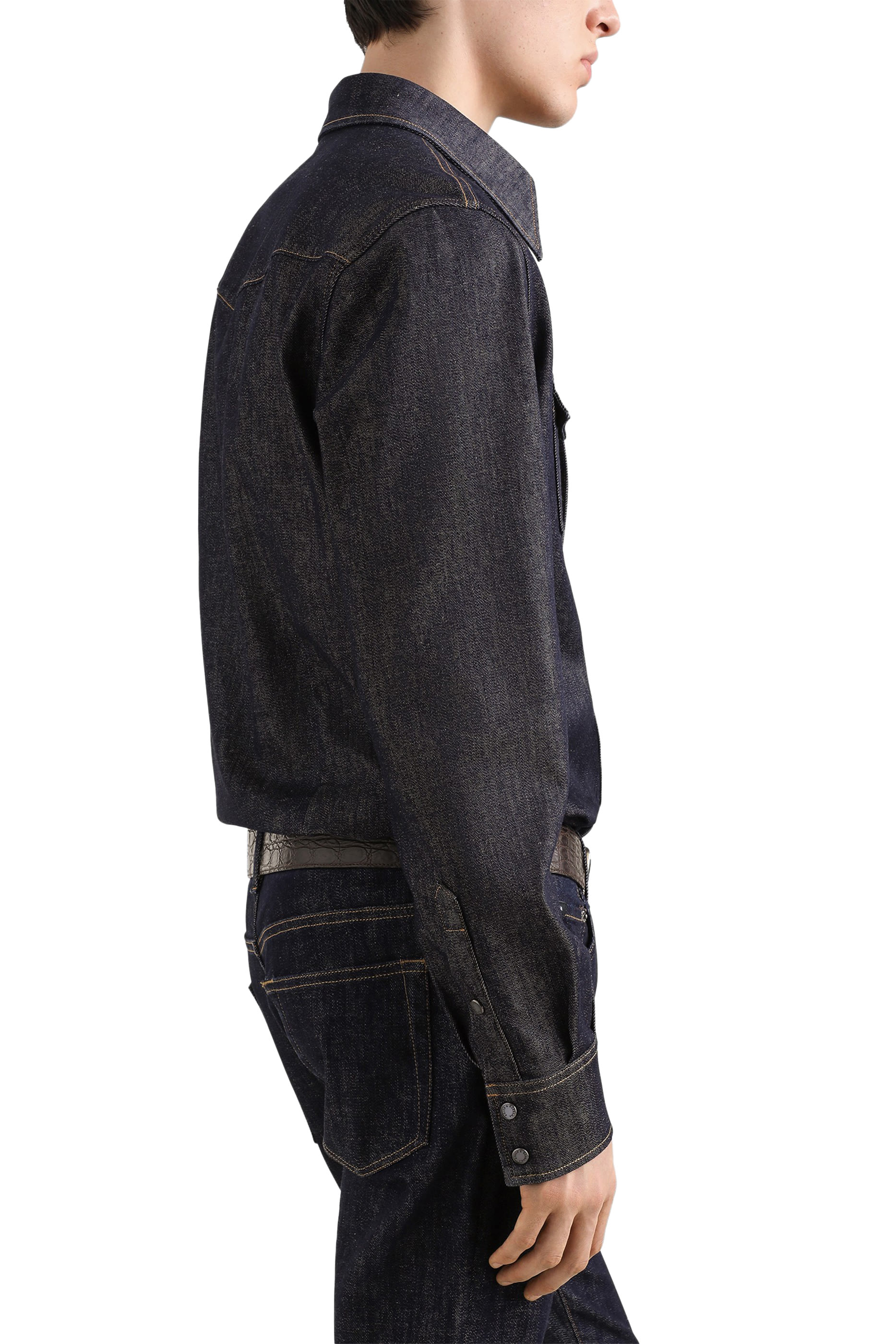 Heraldic Emblem Denim Shirt