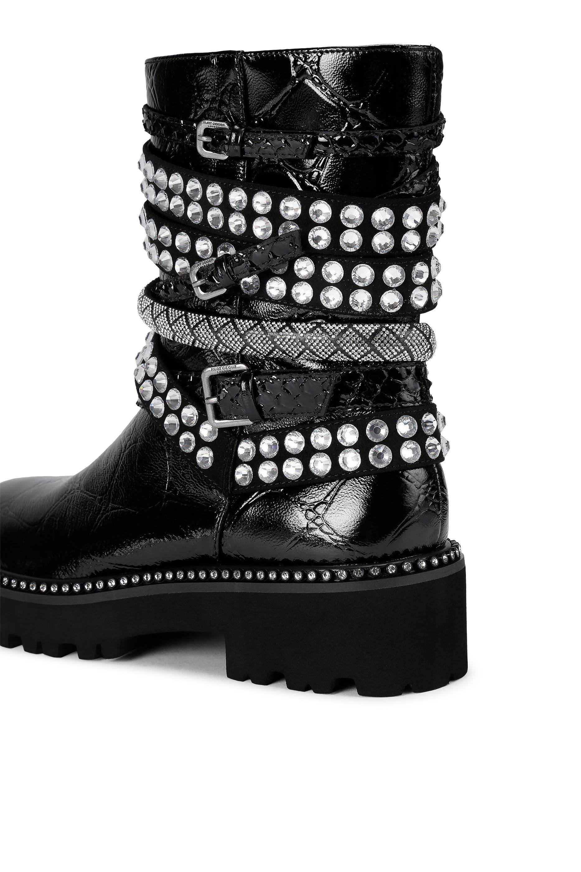 Multi-Strap Flat Boots