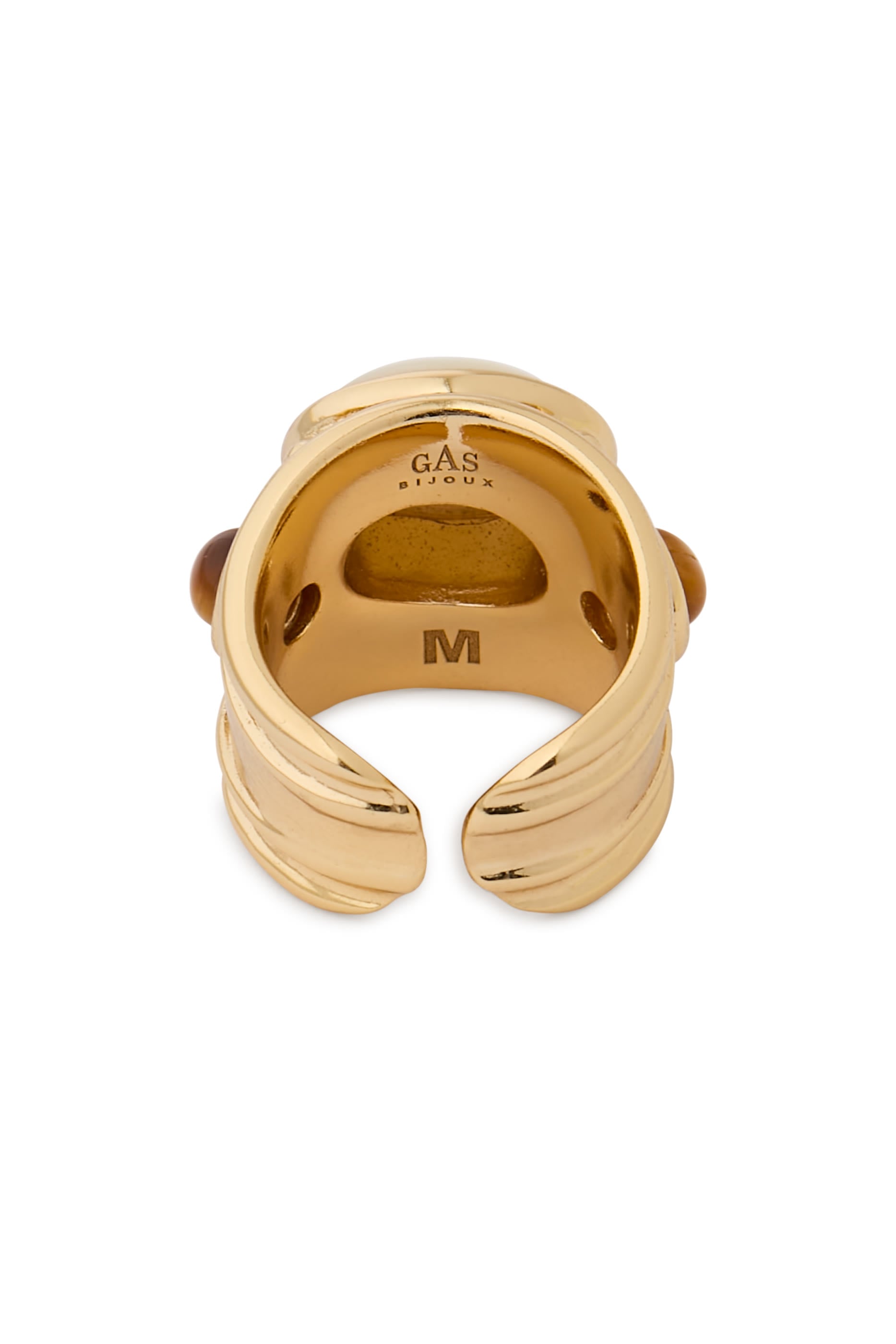 Simone Ring, Gold-Plated Brass