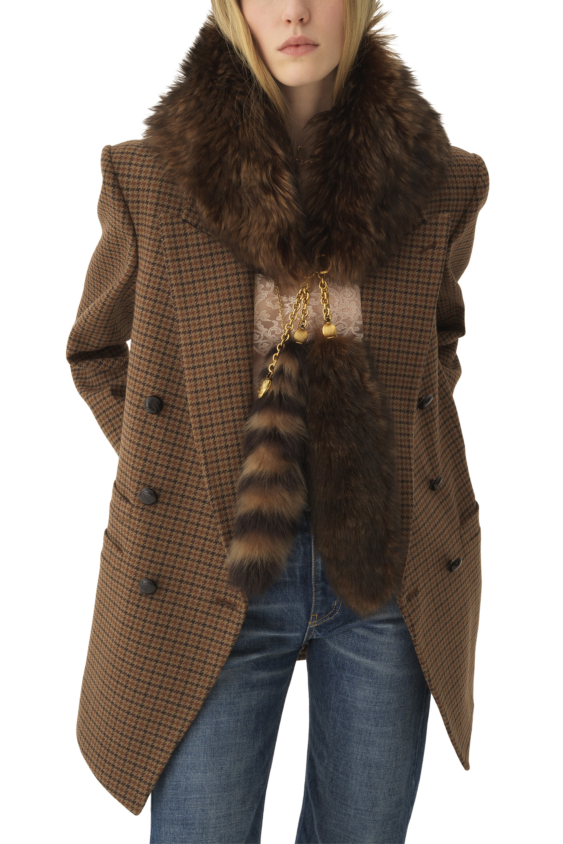 The Treasure Tails Shearling Scarf