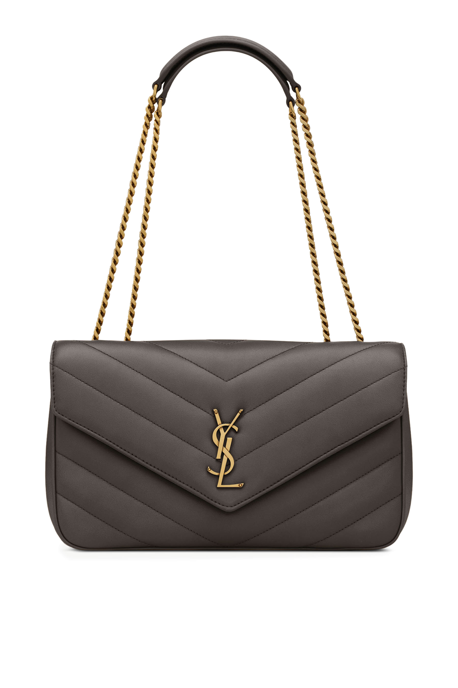 Loulou Medium Chain Bag In Matelass&eacute; Lambskin