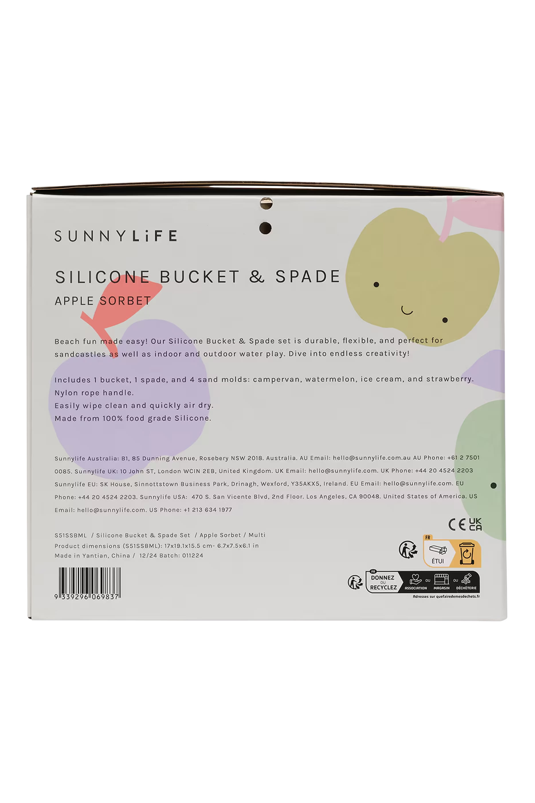 Kids Silicone Bucket and Spade Set