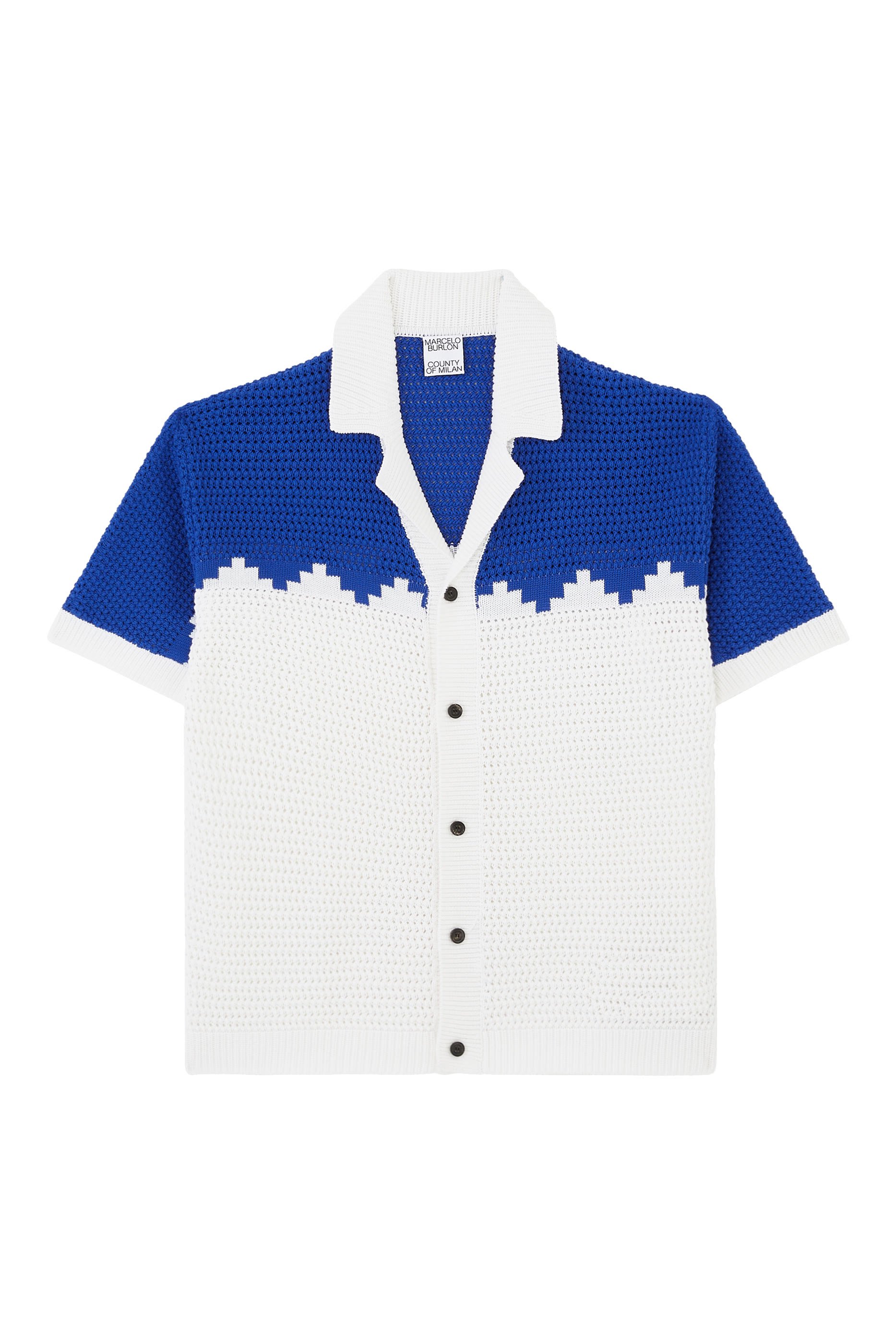 Cross Crochet Knit Polo