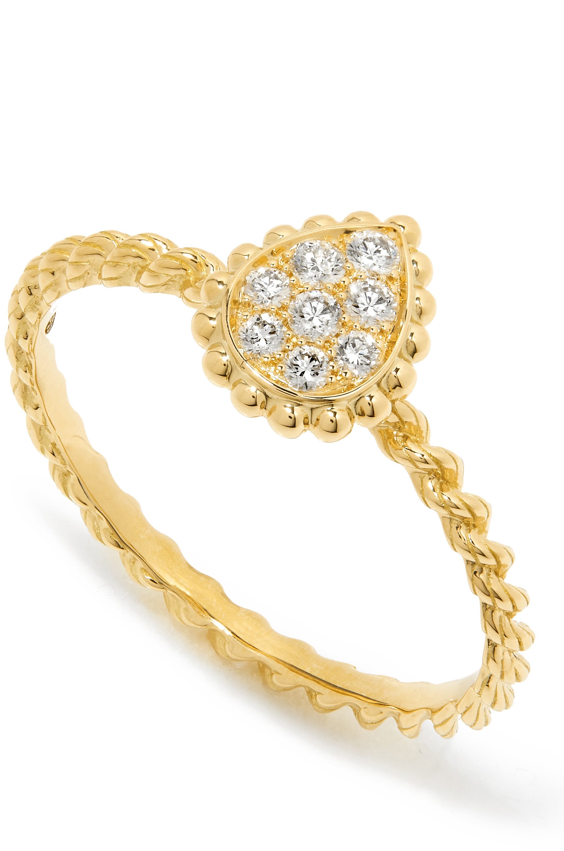 Serpent Bohème XS Ring, 18k Yellow Gold & Diamonds