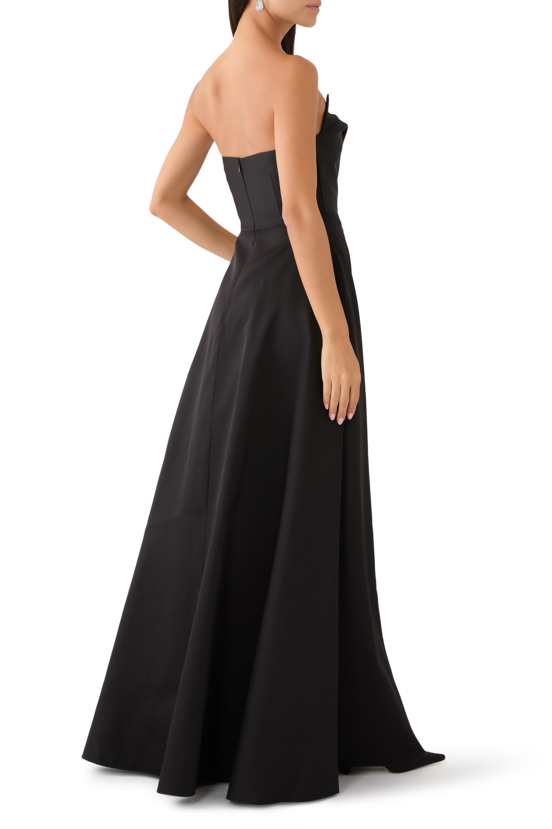 Strapless Taffeta Gown