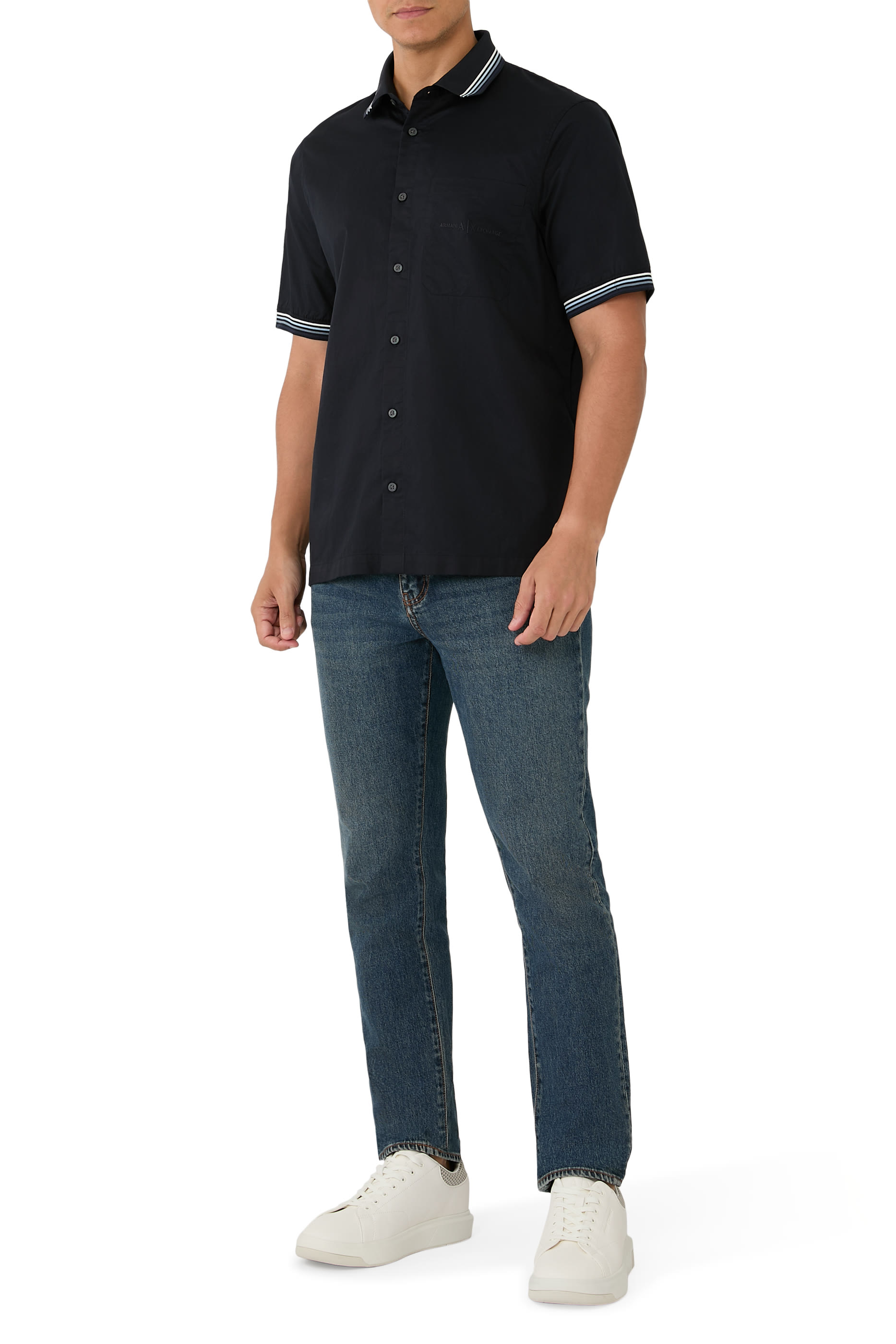 Logo Delicate Texture Casual Shirt