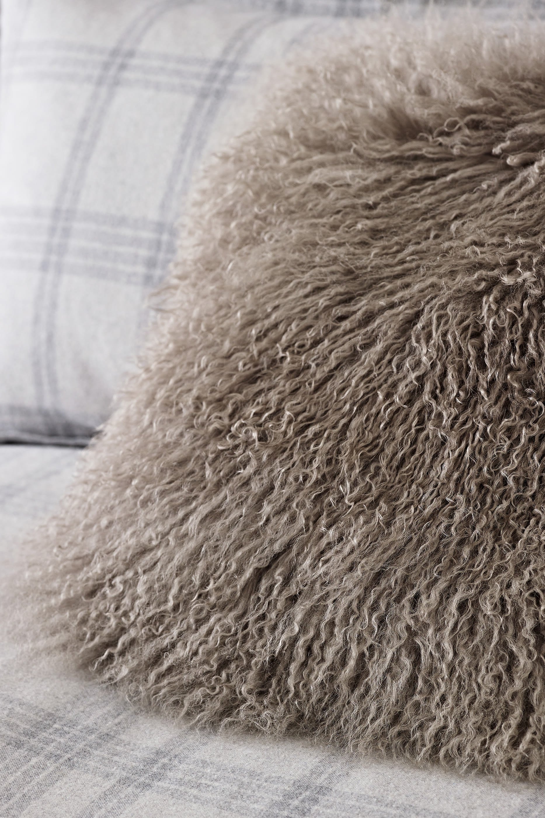 Tibetan Sheepskin Cushion 