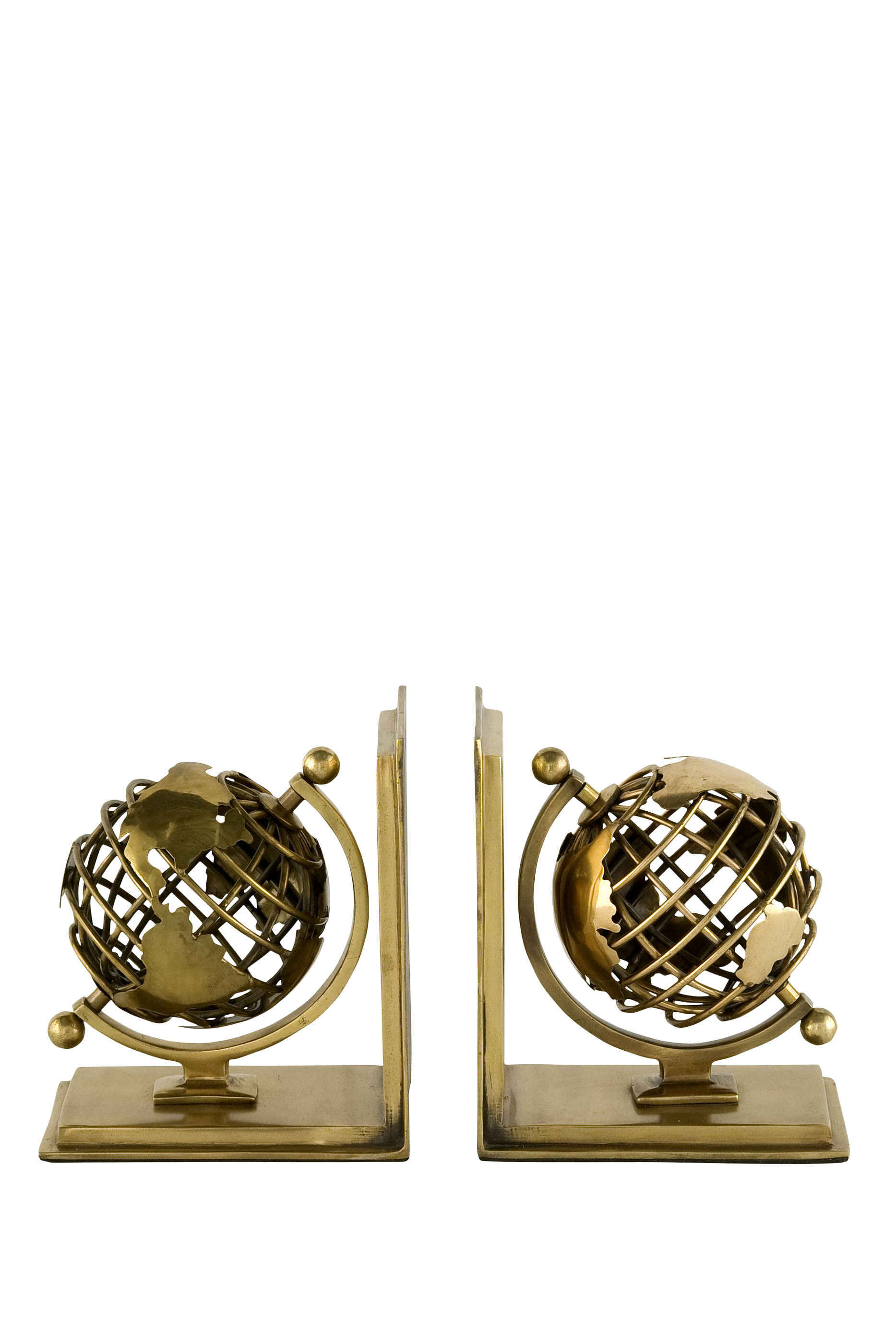 Globe Bookends, Set of 2