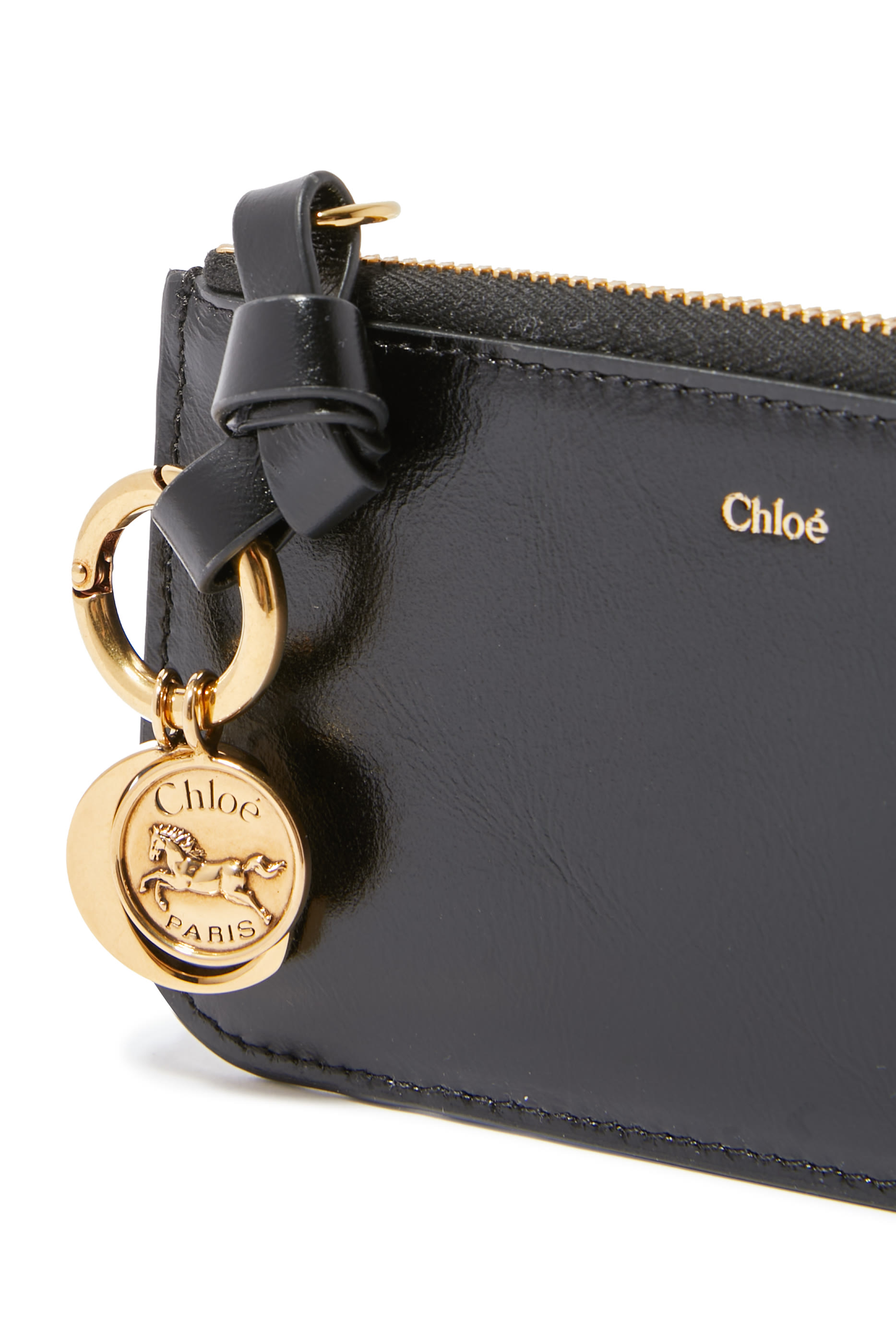 Alphabet Grained Leather Purse