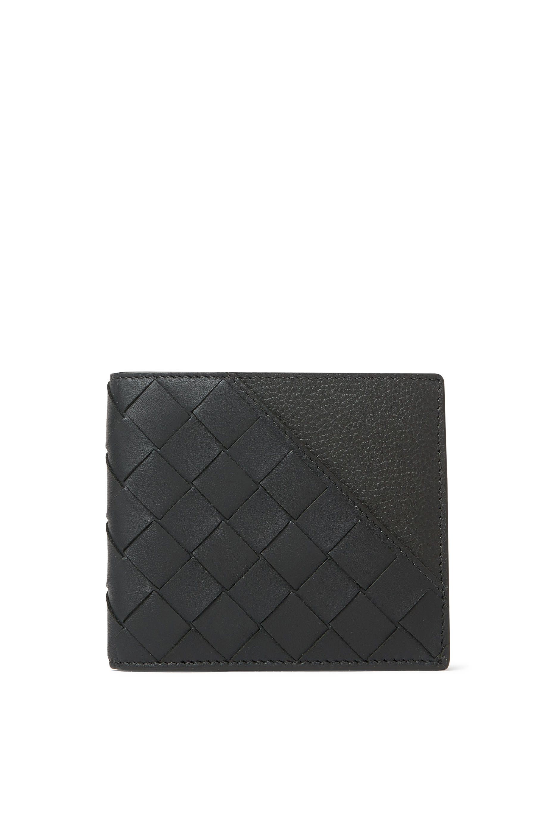 Intrecciato Diagonal Bi-Fold Wallet