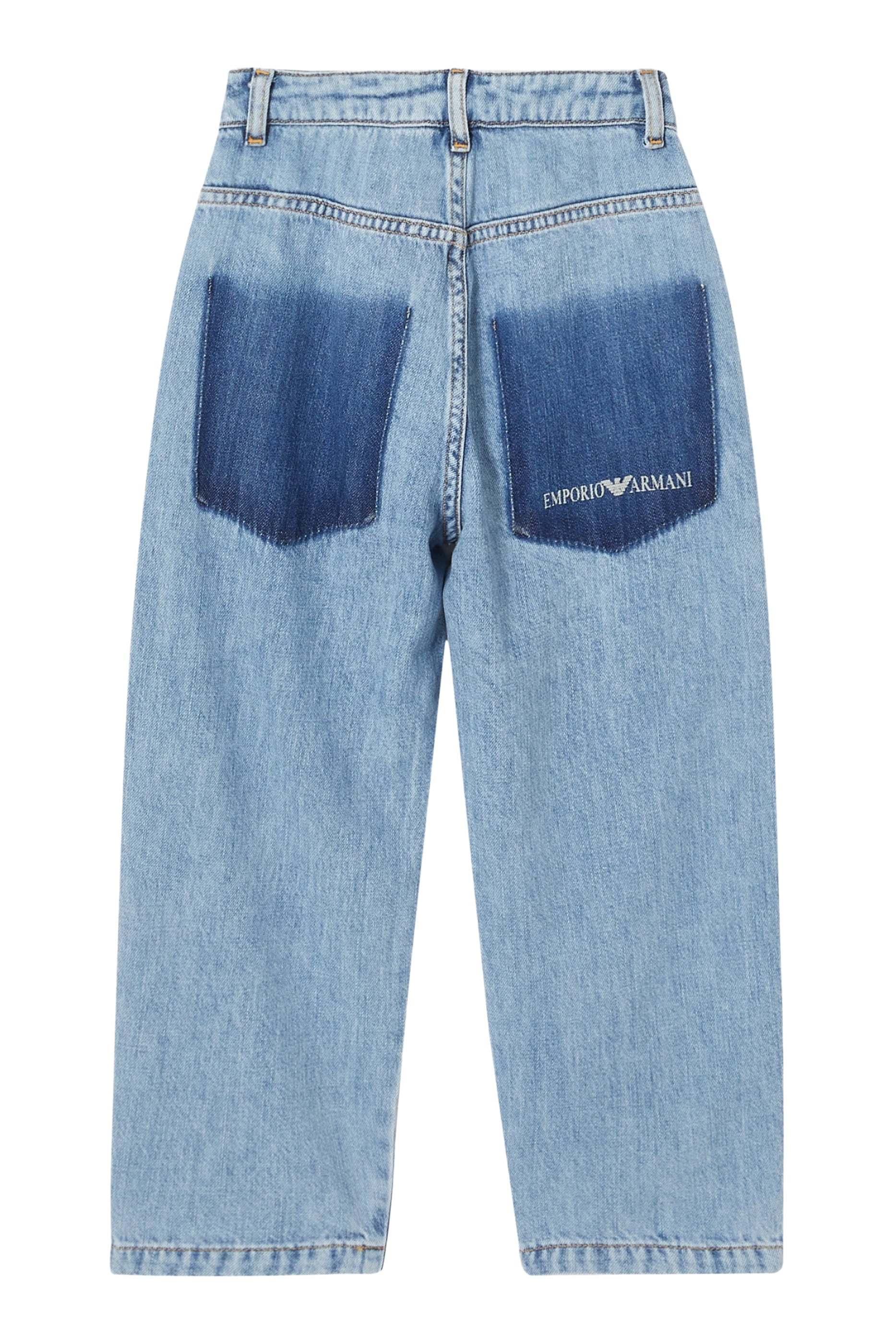 Kids Contrasted Pocket Detail Jeans