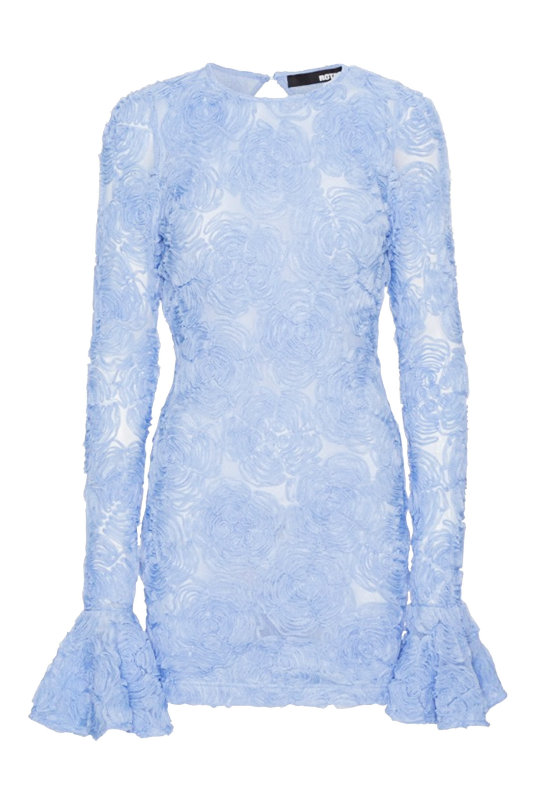 Flower Mesh Mini Dress