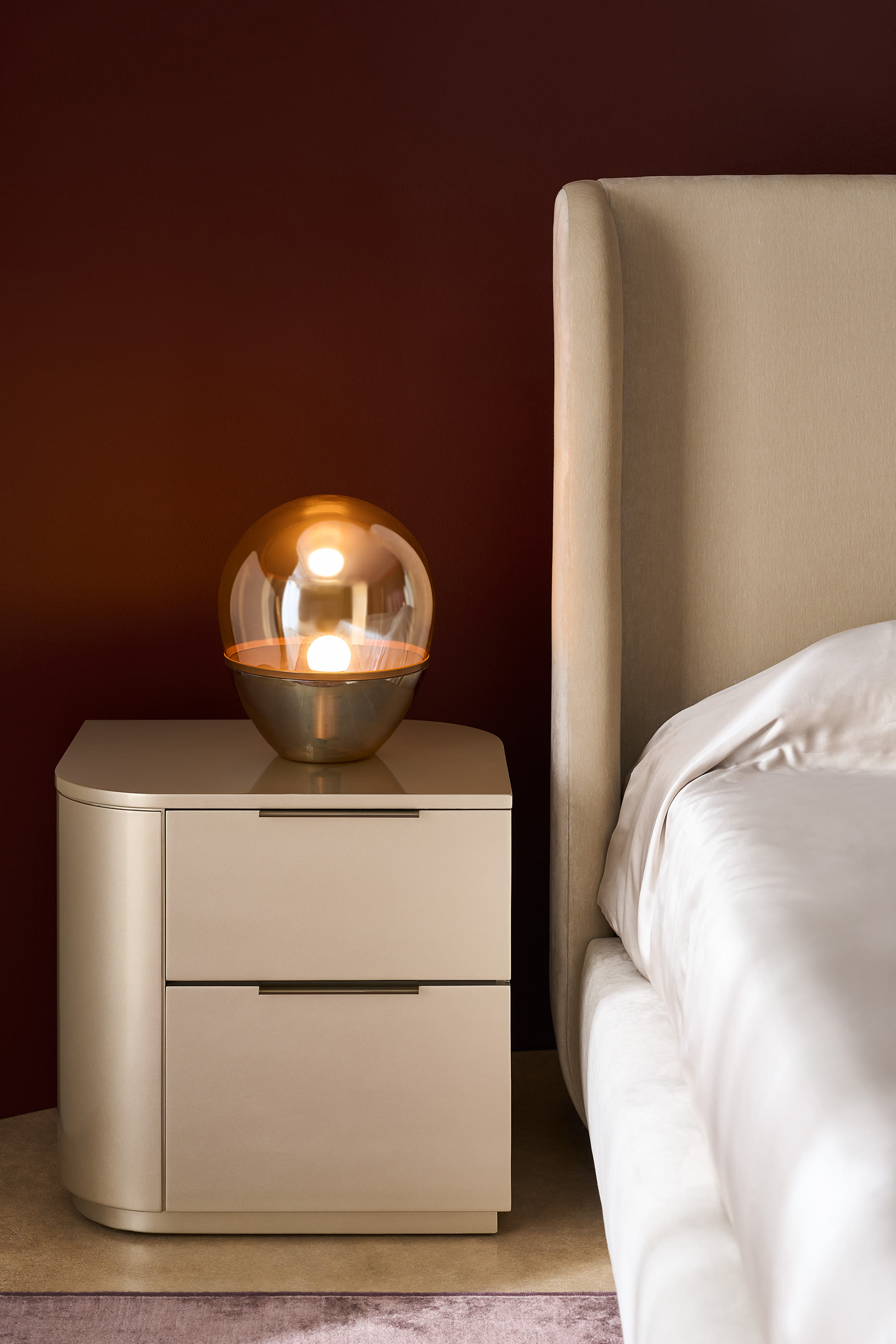 Oblique Bedside Table