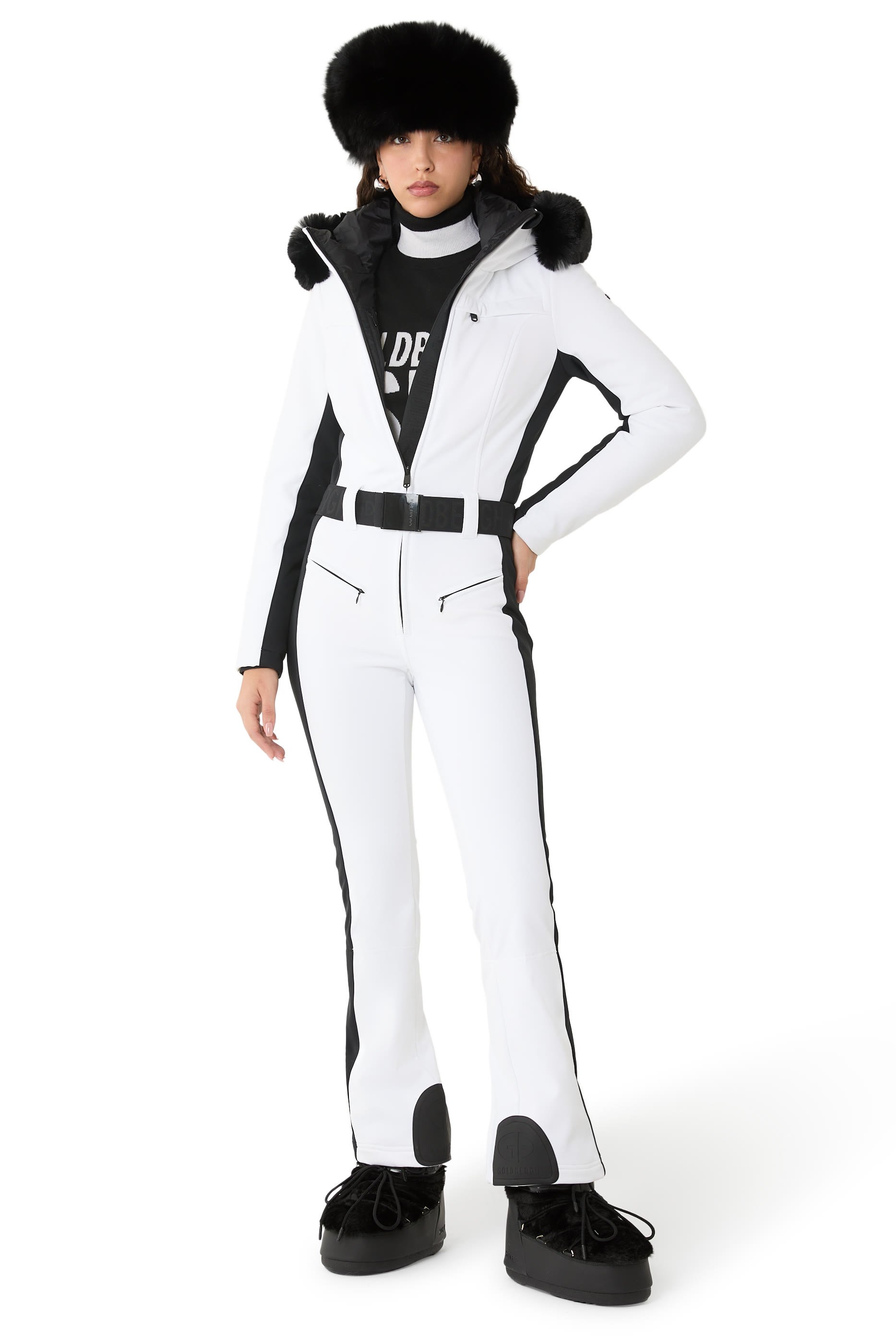 Parry Ski Suit with Faux Border