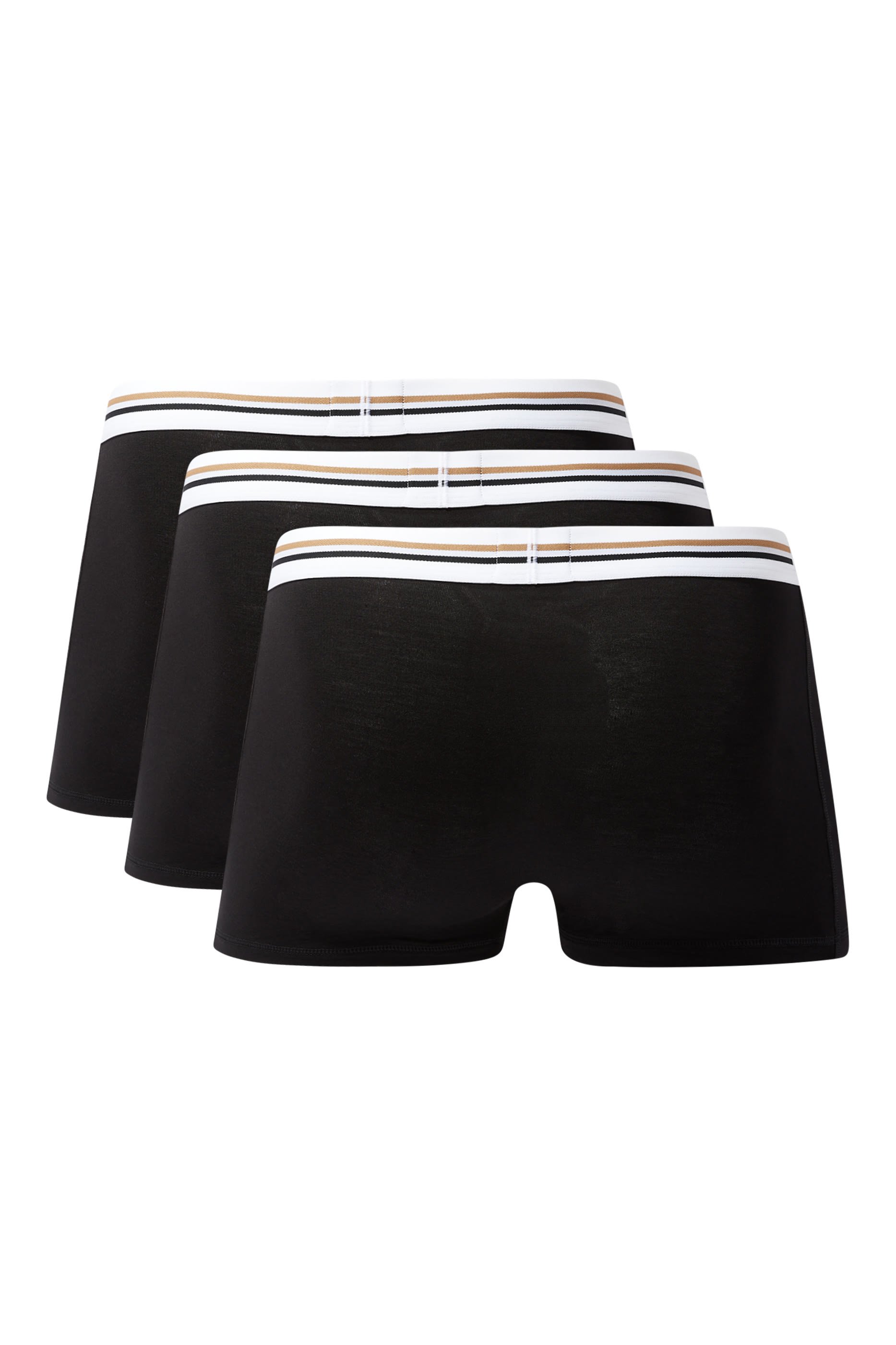 Soft-Touch Logo Waistband Trunks, Pack of 3