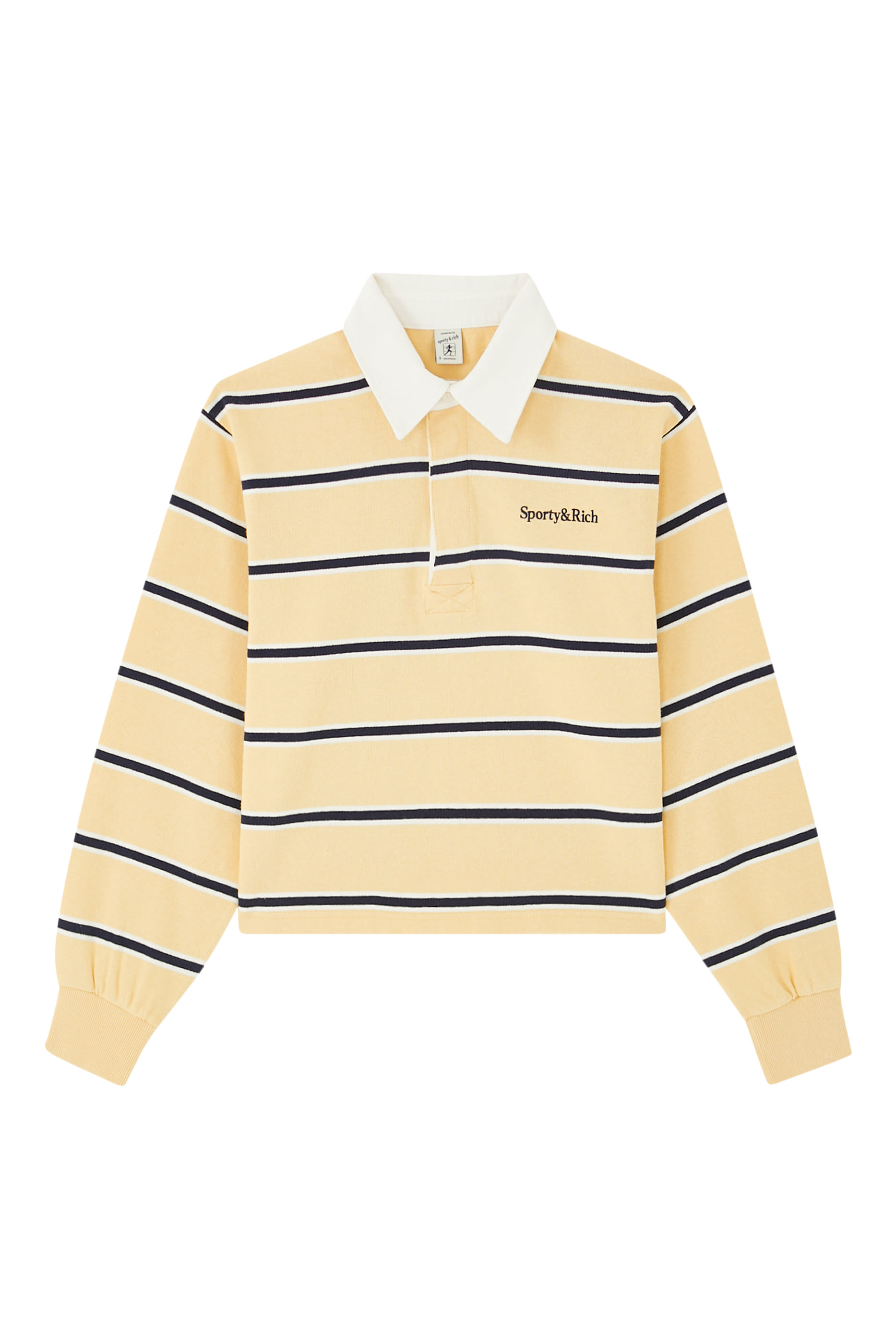 Serif Logo Cropped Rugby Polo