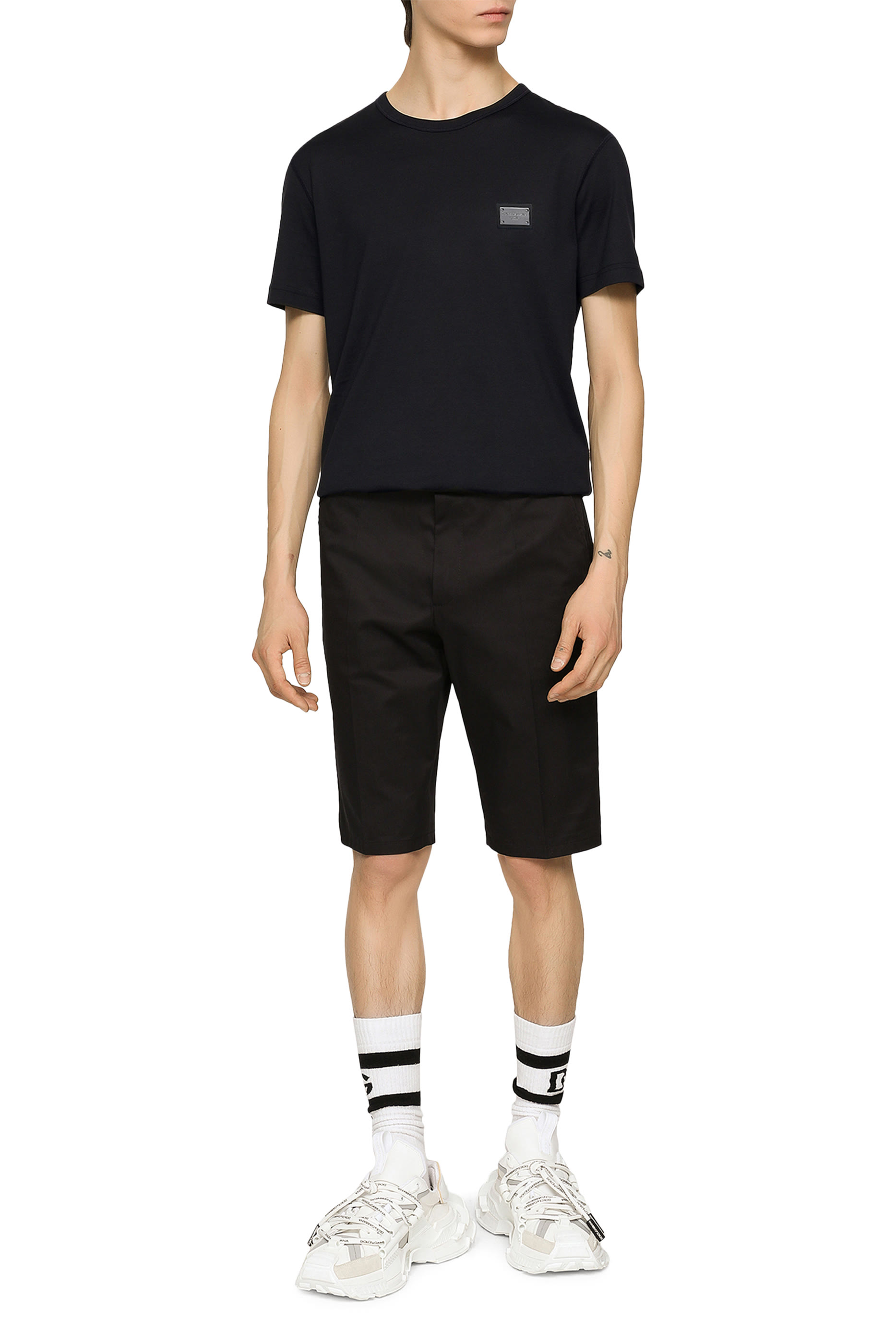 Logo Tag Cotton T-Shirt