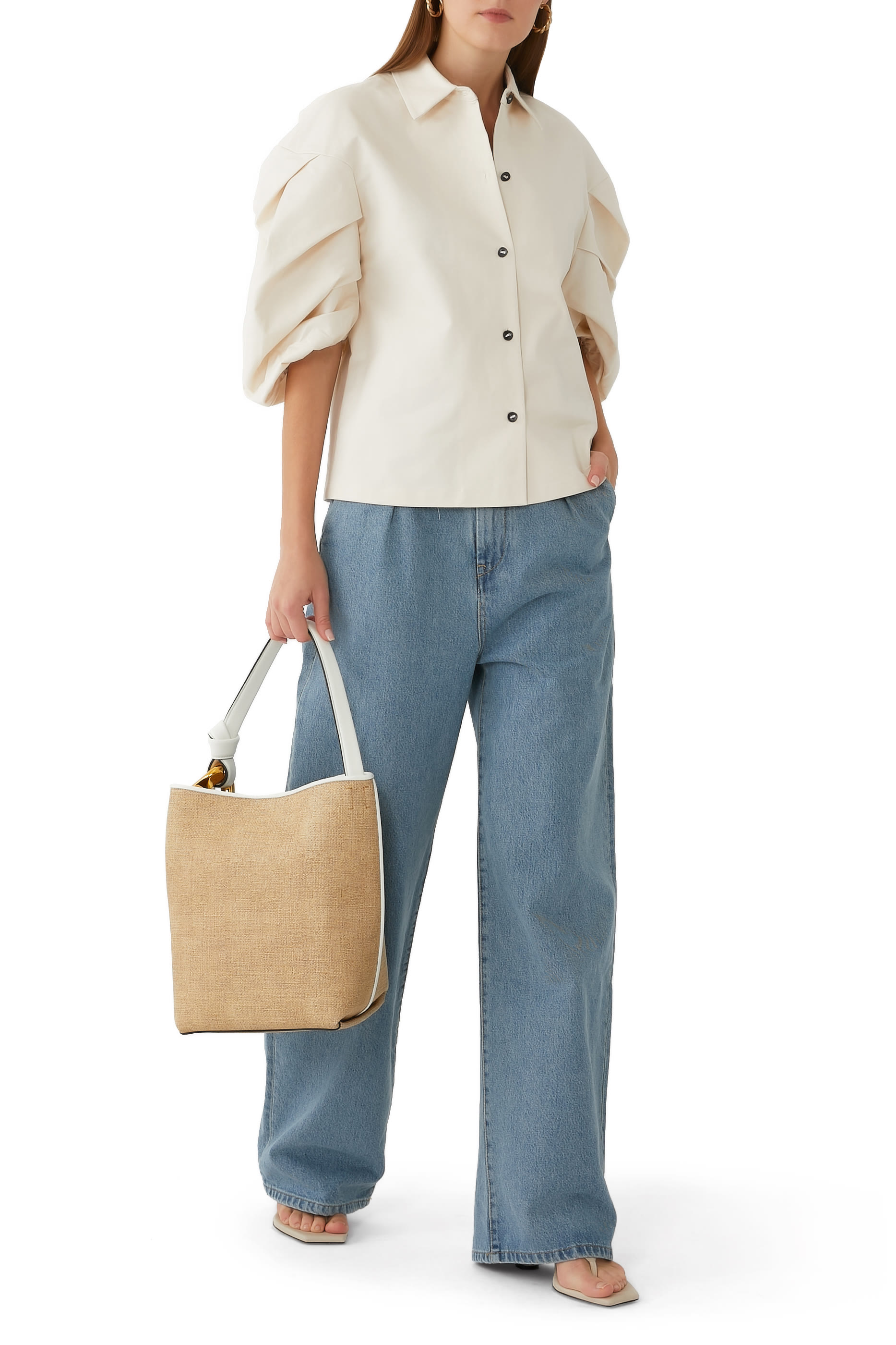 ATTU Wide Leg Denim Pants