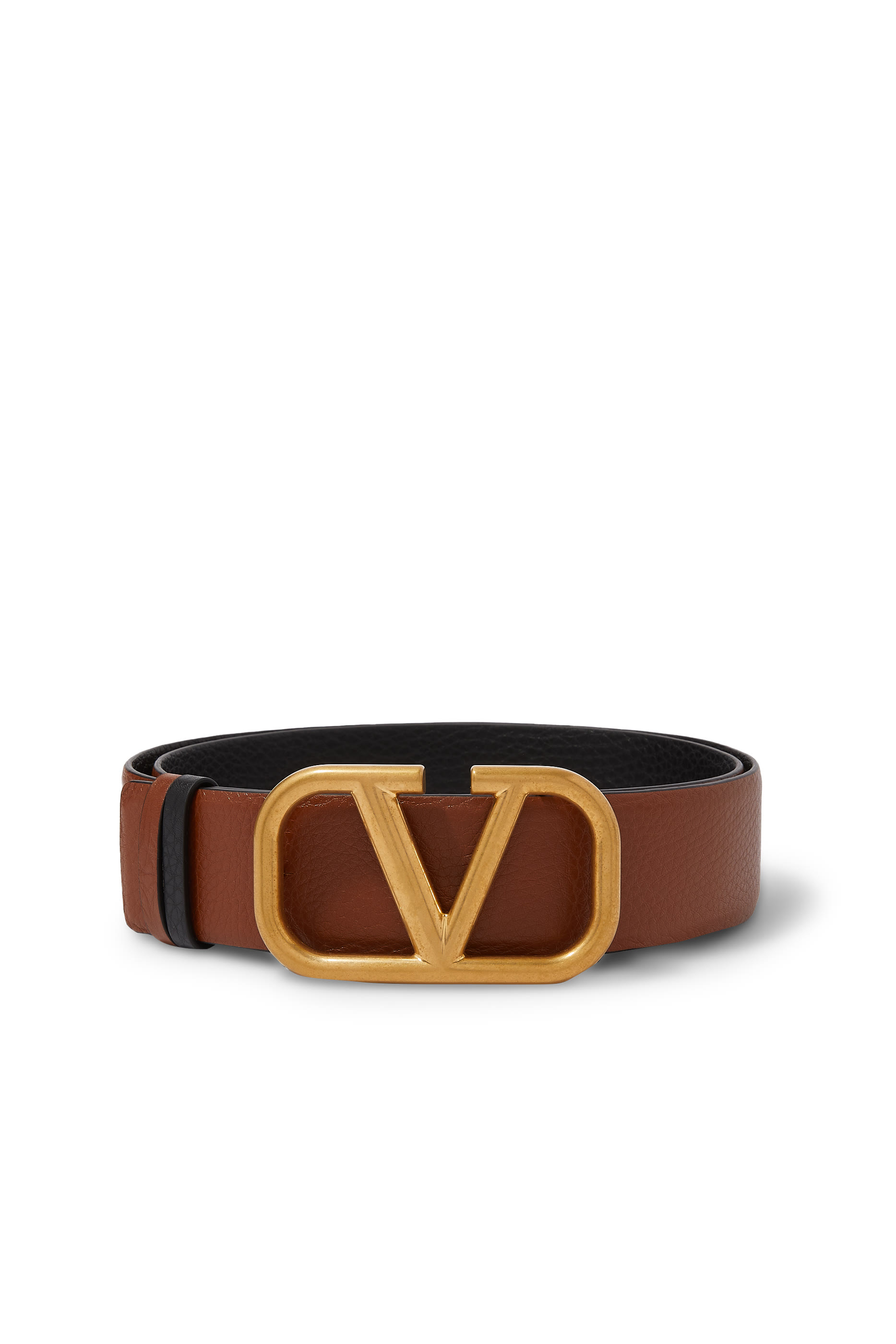  VLogo Signature Buckle Leather Belt
