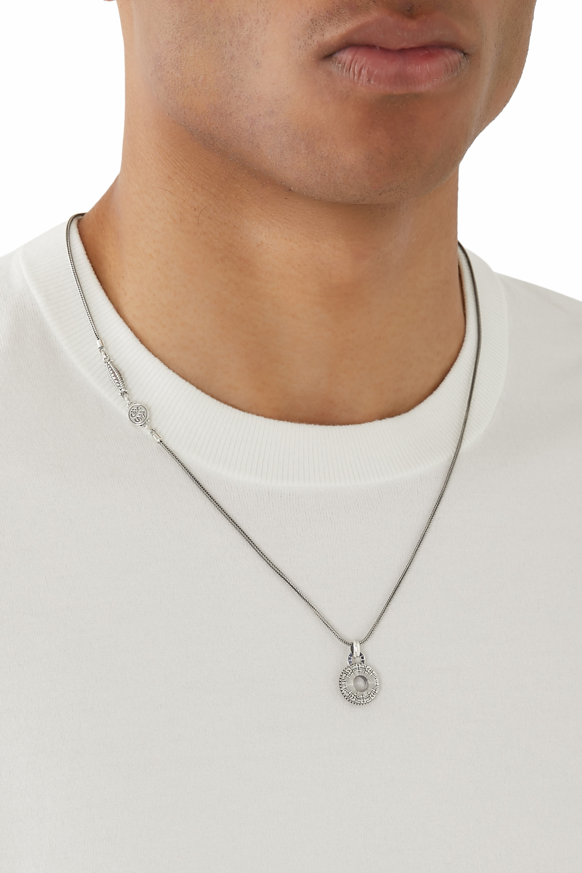 Faith Necklace, Sterling Silver &  Sapphire