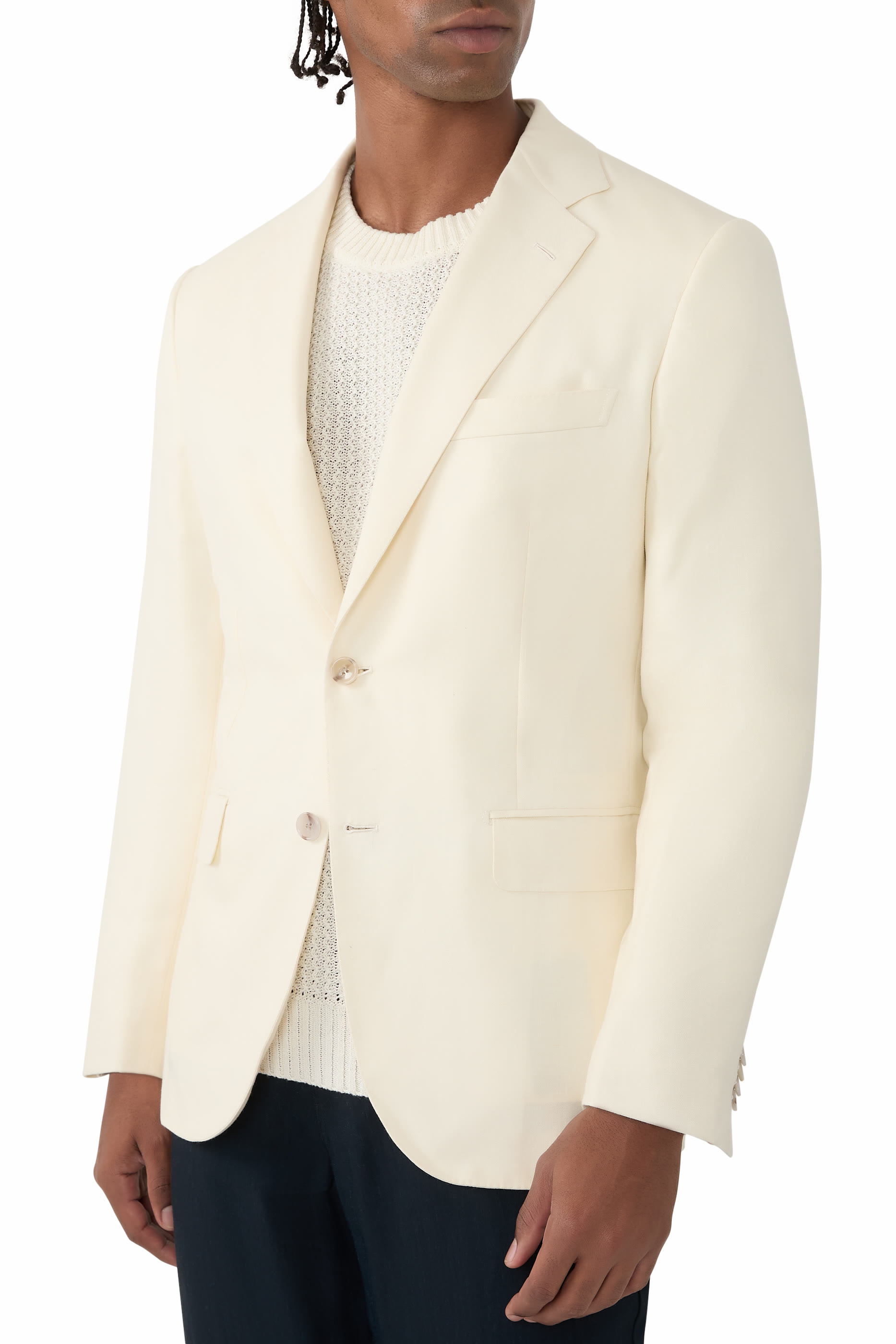 Cashmere and Silk Jersey Blazer