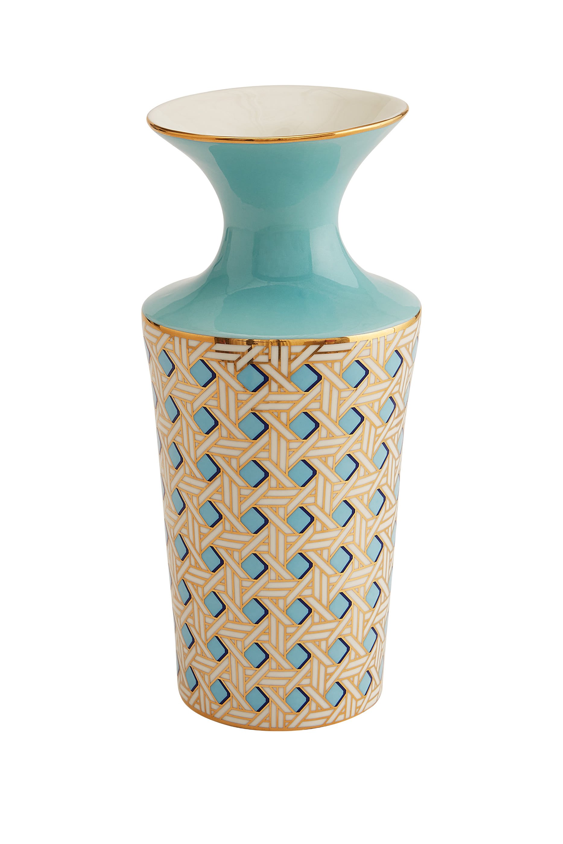 Basketweave Cuff Vase 