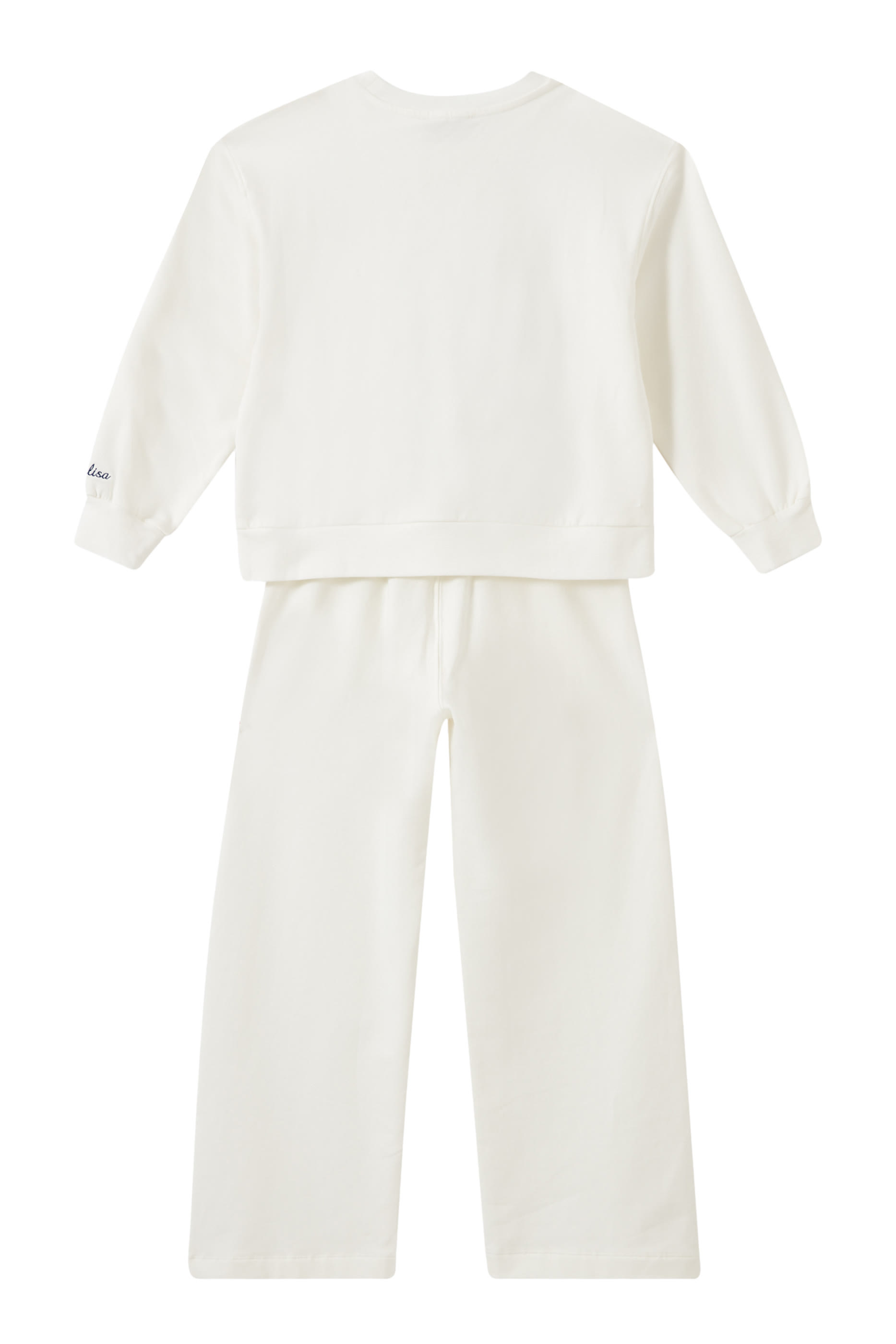 Kids Printed Cotton Sweatshirt and Sweatpants Set