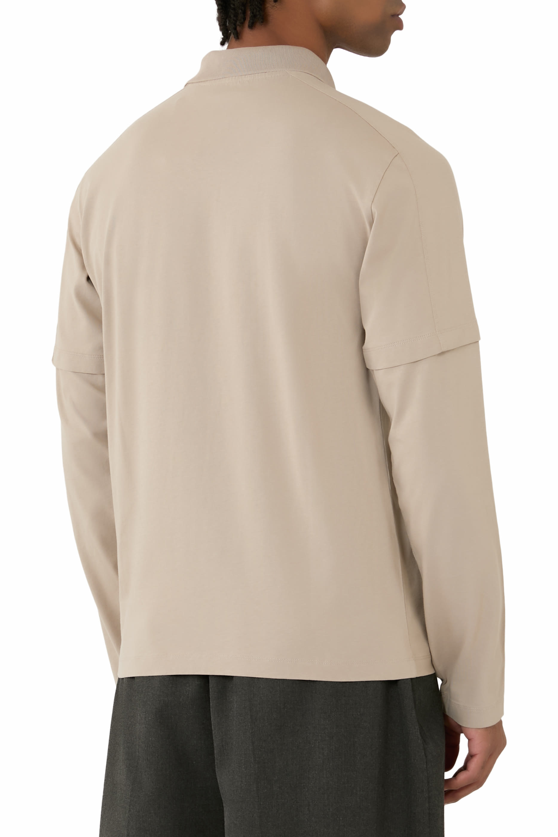 Big Bookish Double Sleeve Polo