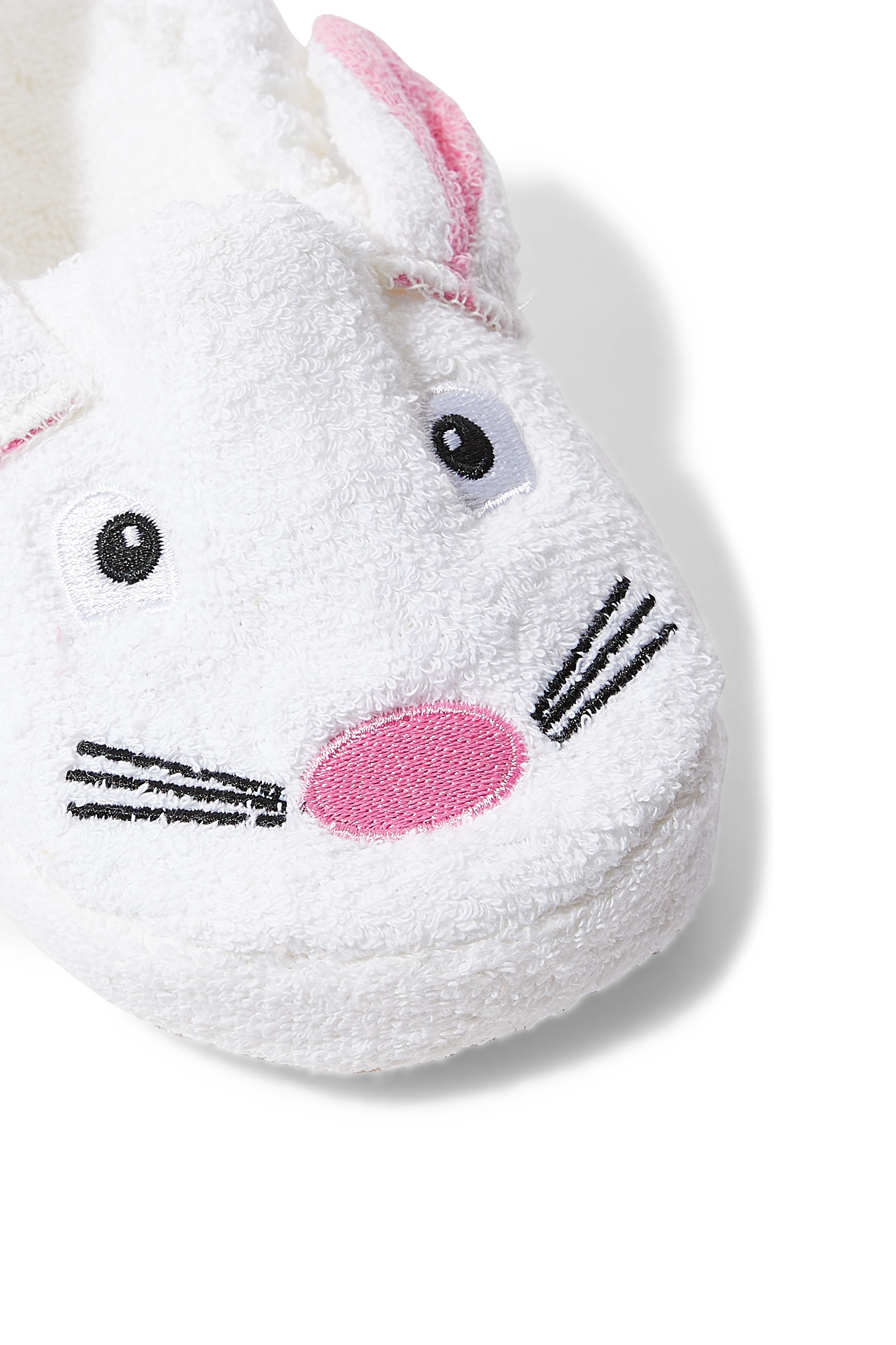 Kids Bunny Cotton-Terry Slippers