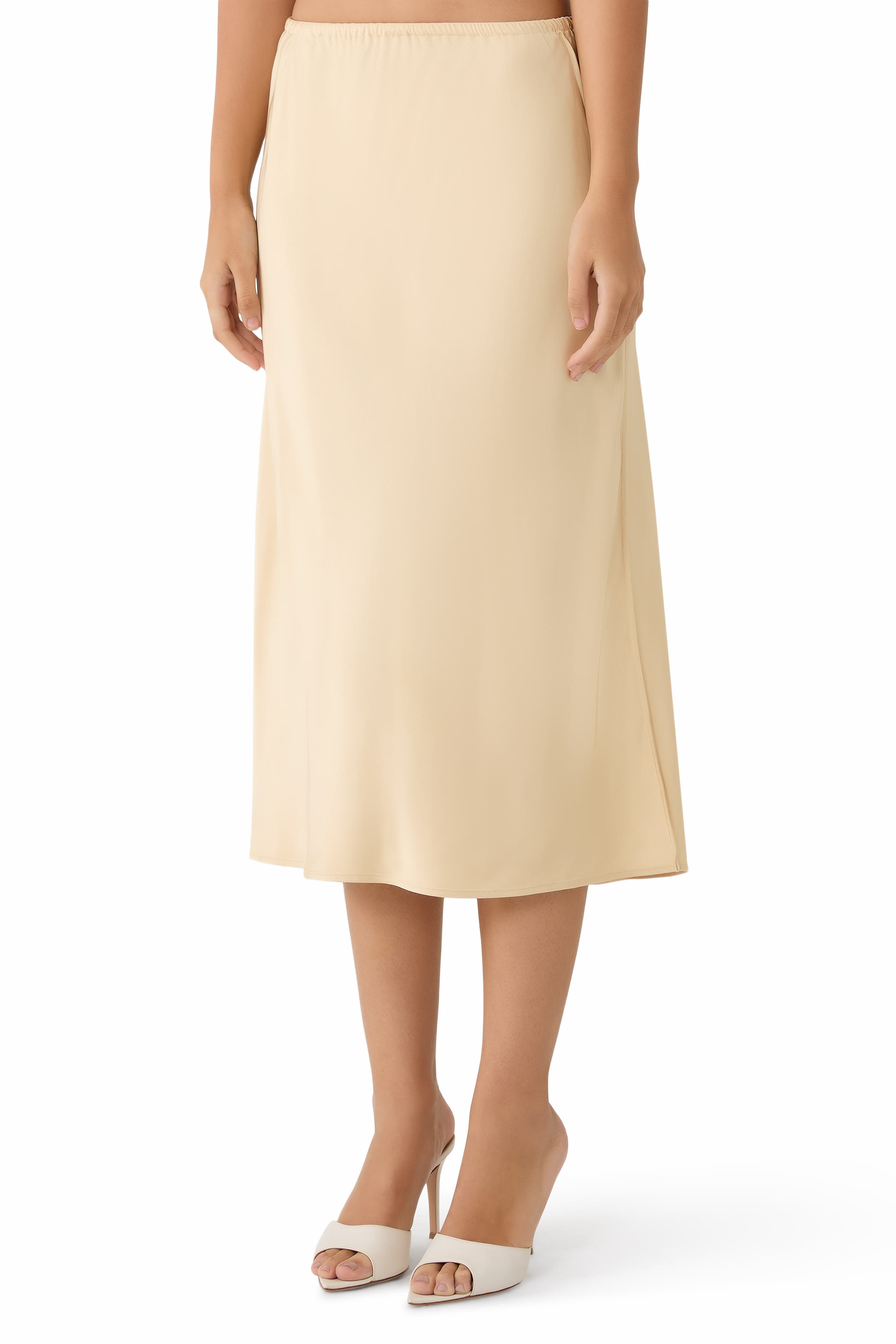 Matte Satin Slip Skirt