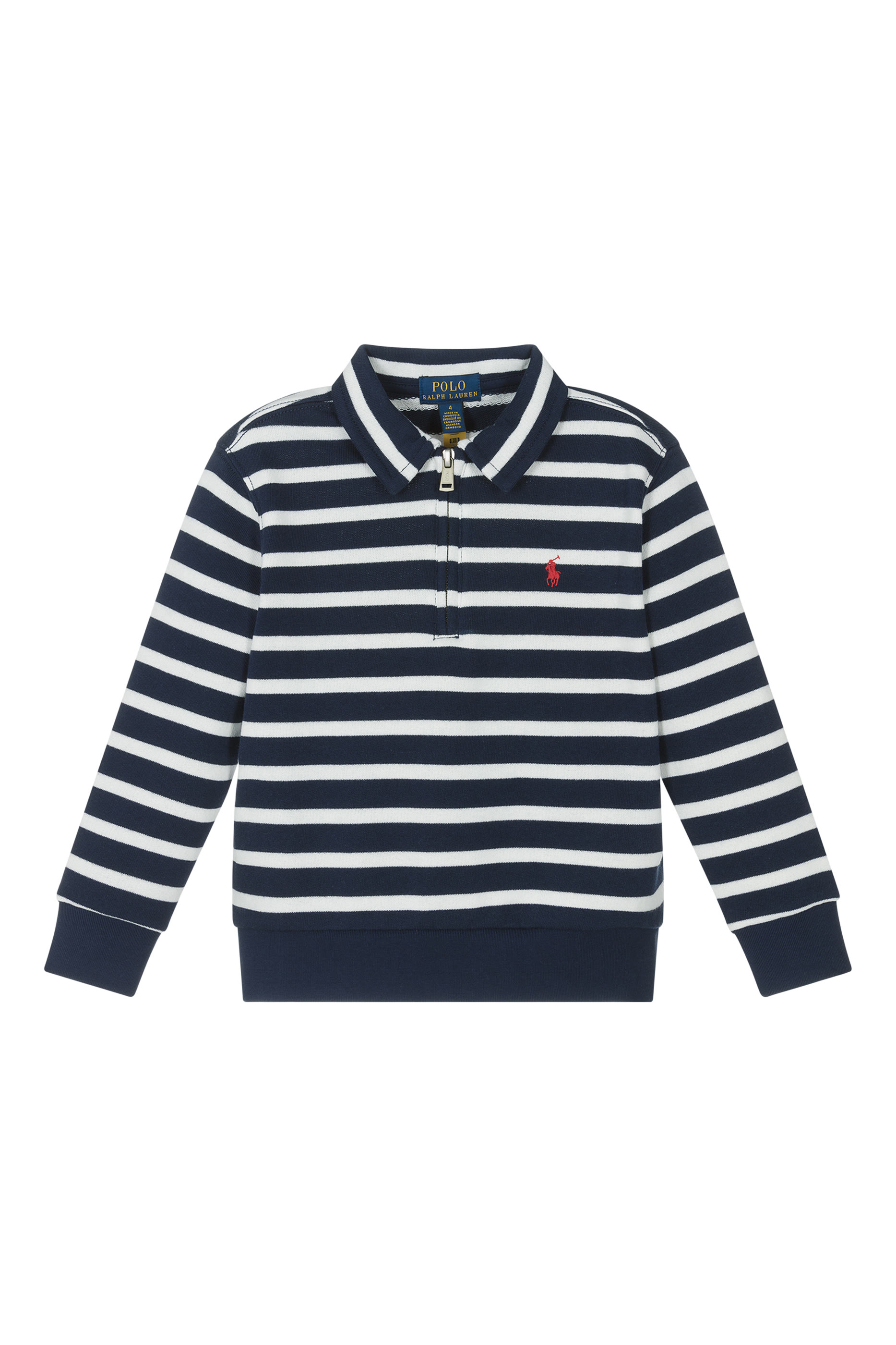 Kids Striped French Terry Sweatshirt