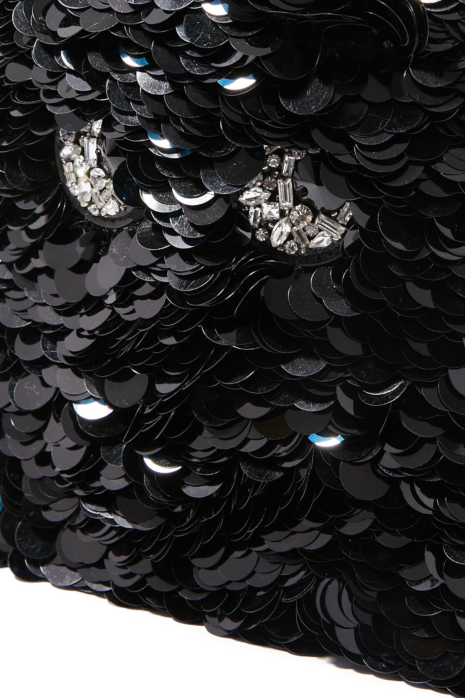 Mini N/S Eyes Embellished Cross-Body Tote