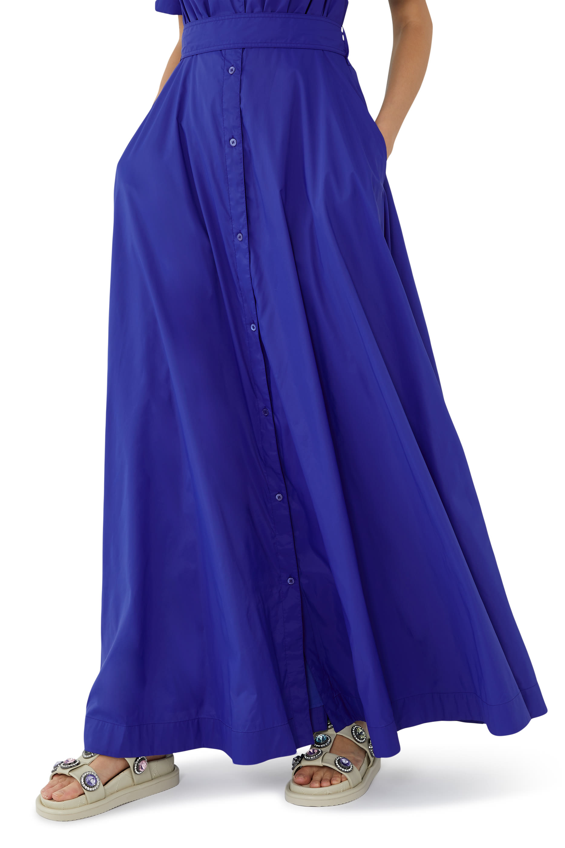 Orson Crystal-Embellished Leather Slides