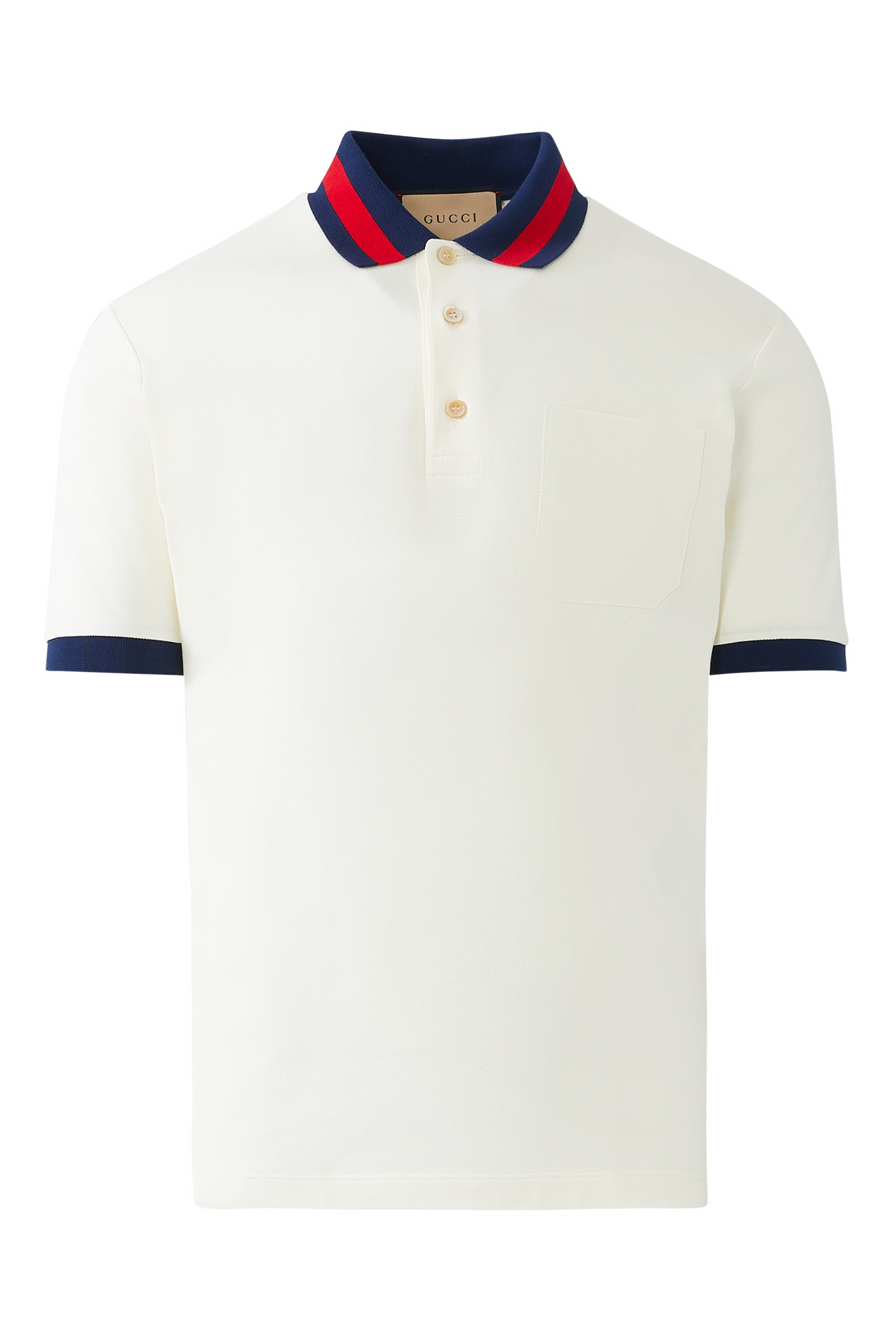Buy Gucci Stretch Cotton Short Sleeve Polo Shirt for Mens ...