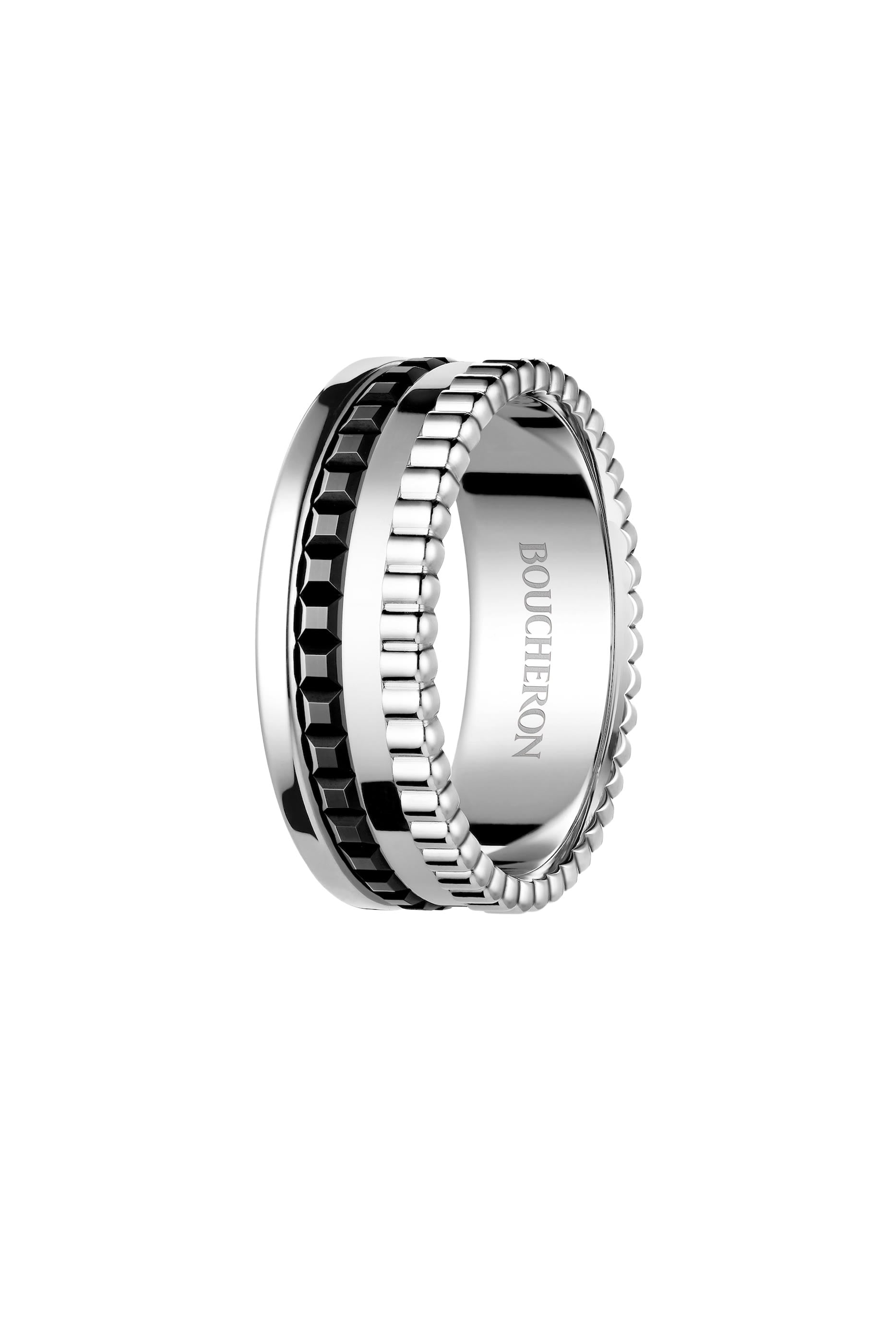Quatre Small Ring, 18k White Gold