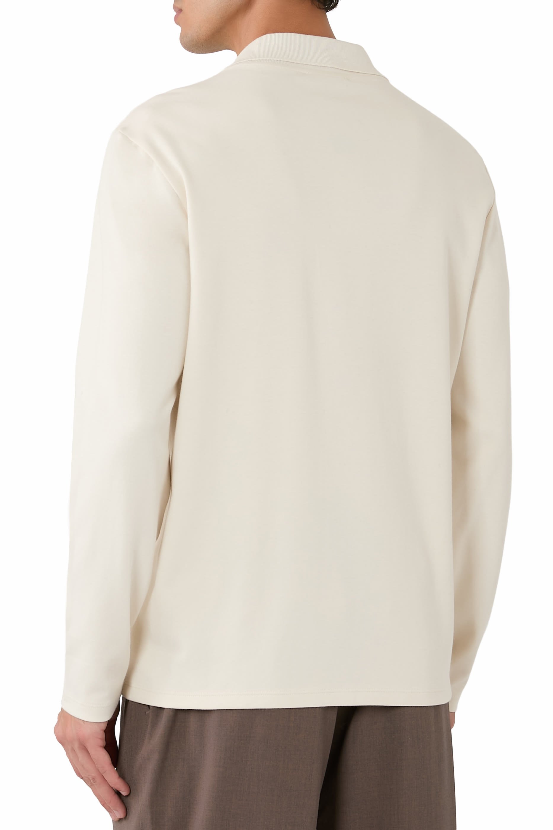 Milano Pima Cotton-Blend Johnny-Collar Shirt