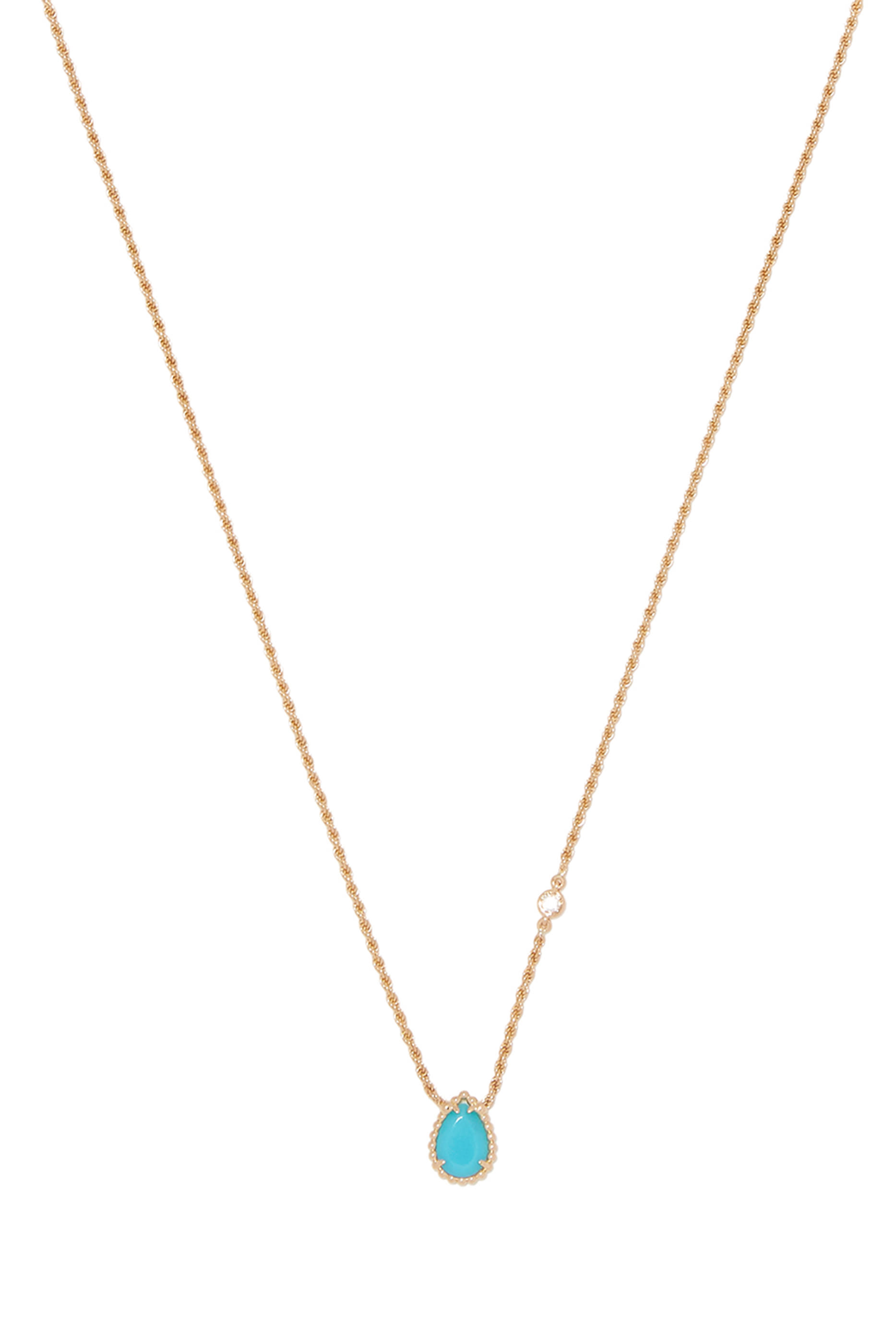 Serpent Boh&egrave;me Turquoise Diamond Necklace