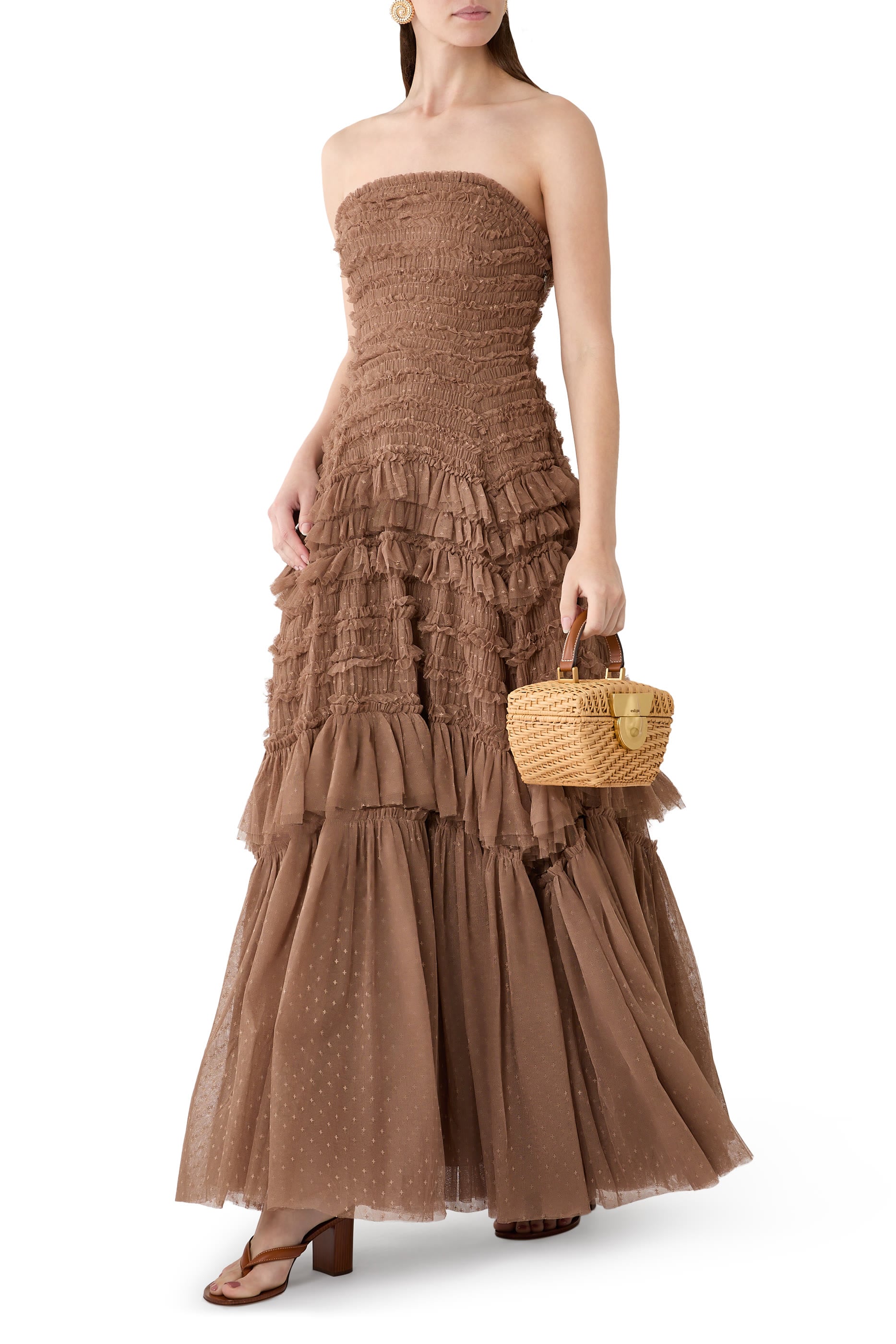 Valentine Ruffle Strapless Gown