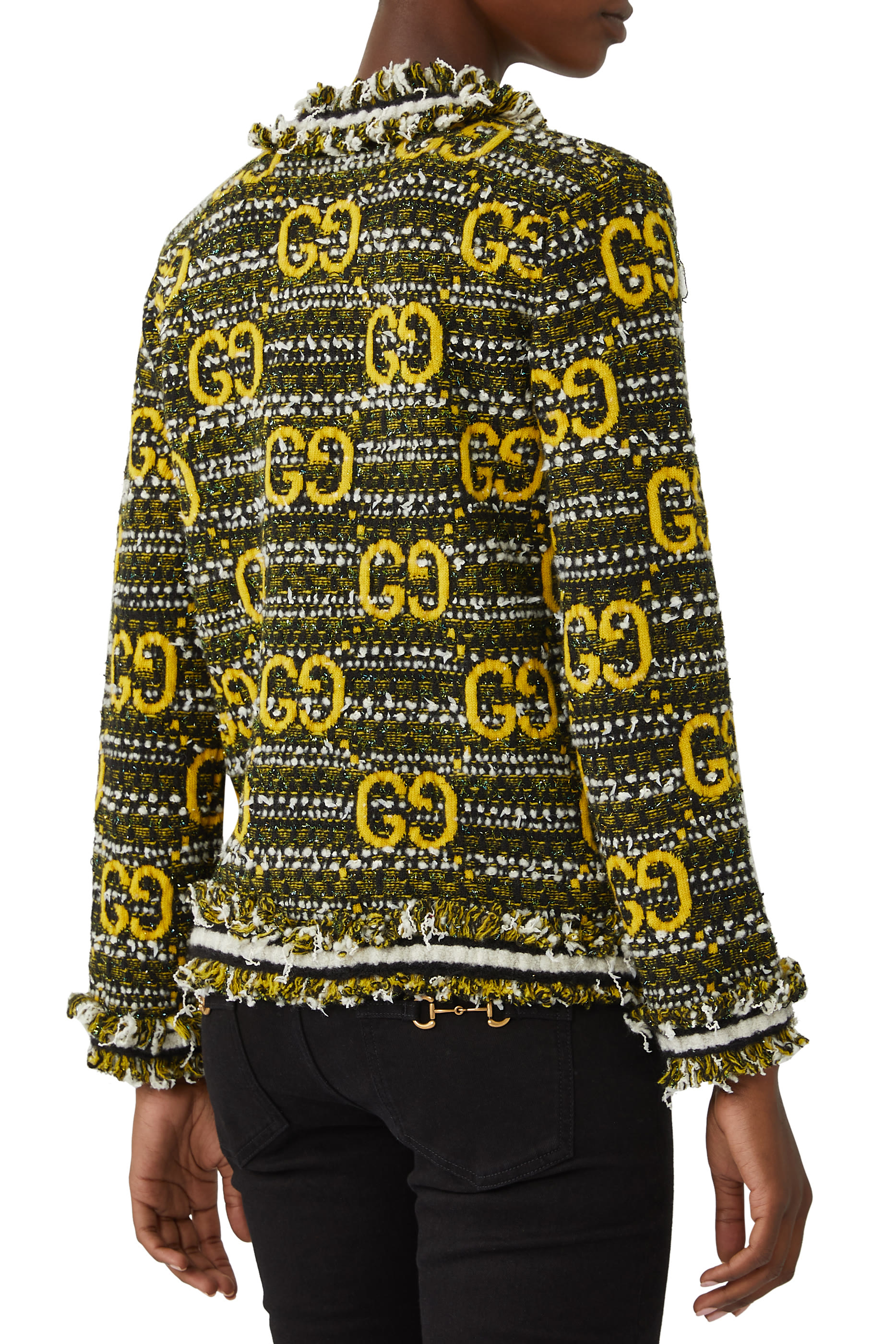 Wool Mohair GG Cardigan