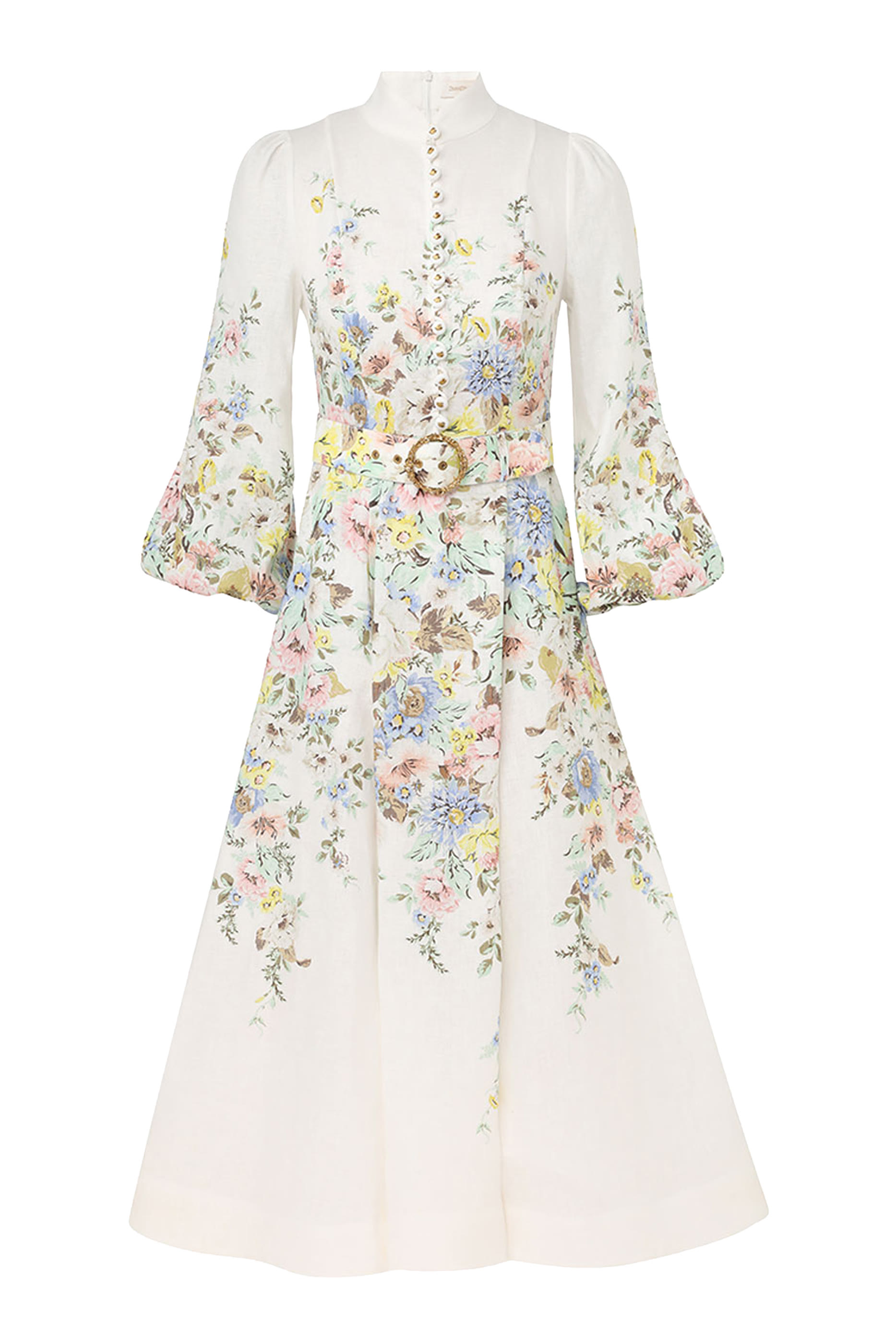 Matchmaker Buttoned Midi Dress