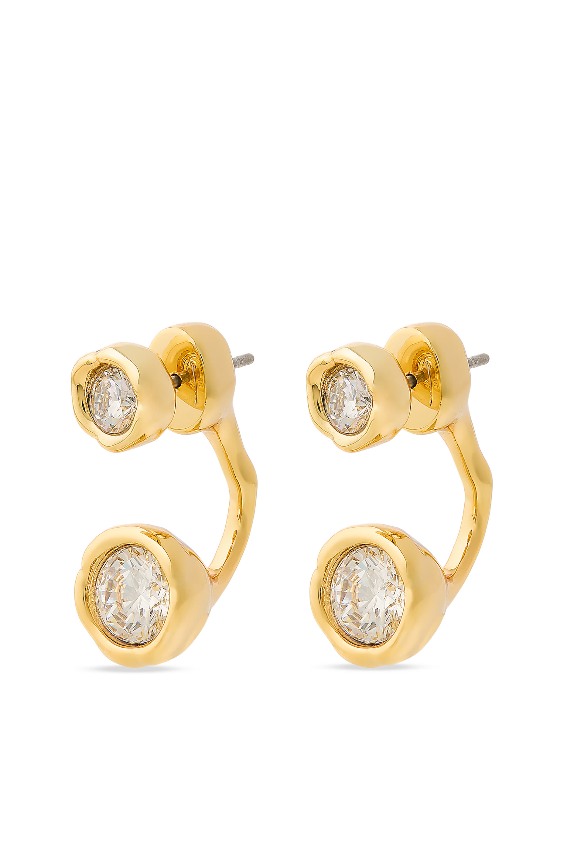  Asterales Molten Front Back Earrings