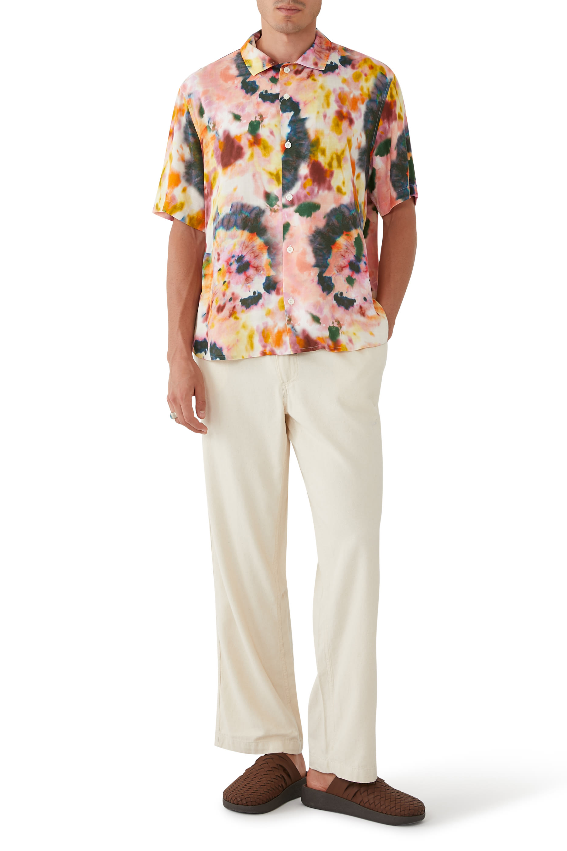 Canvas Cropped Trousers