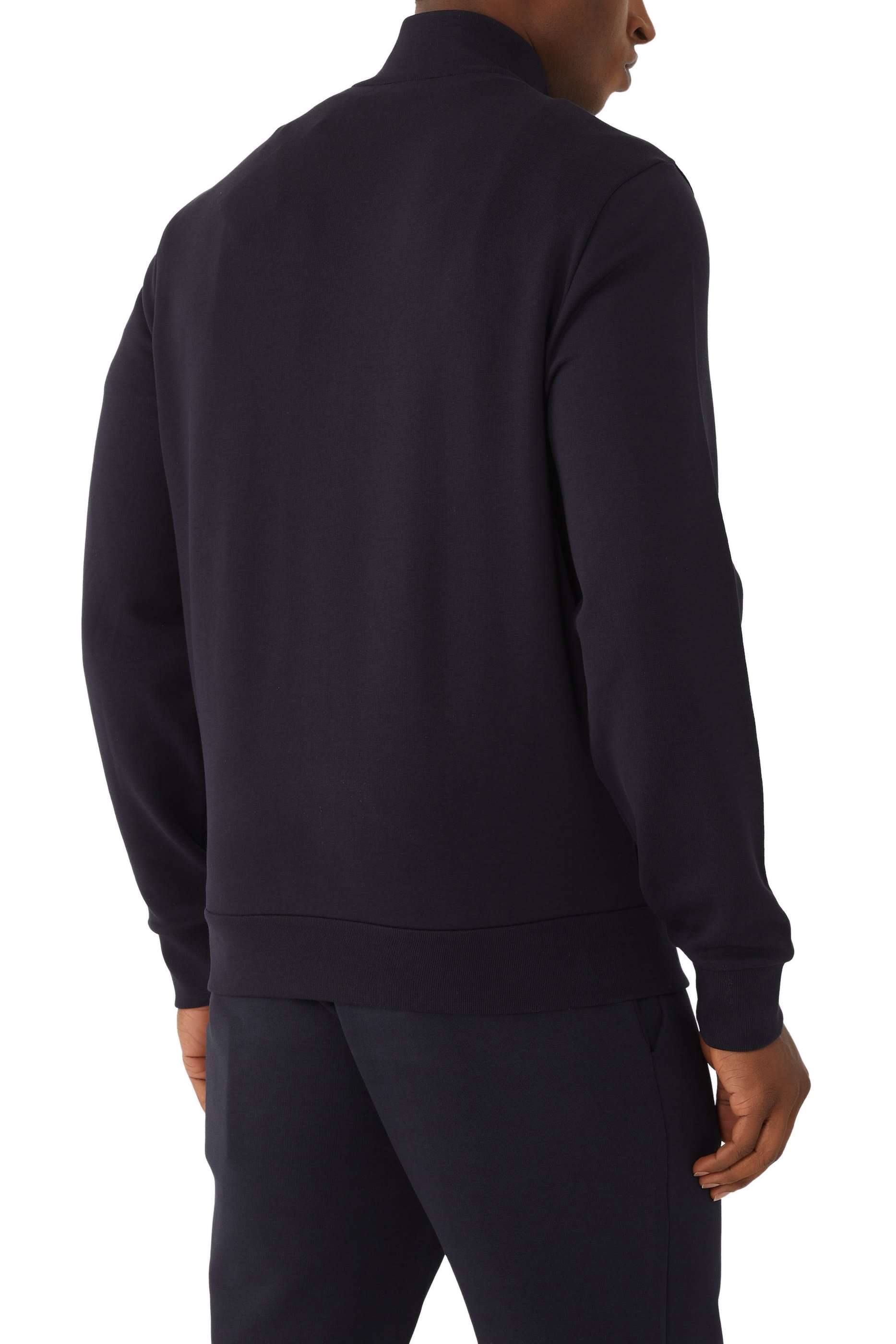 Zip Up Tricolor Cardigan