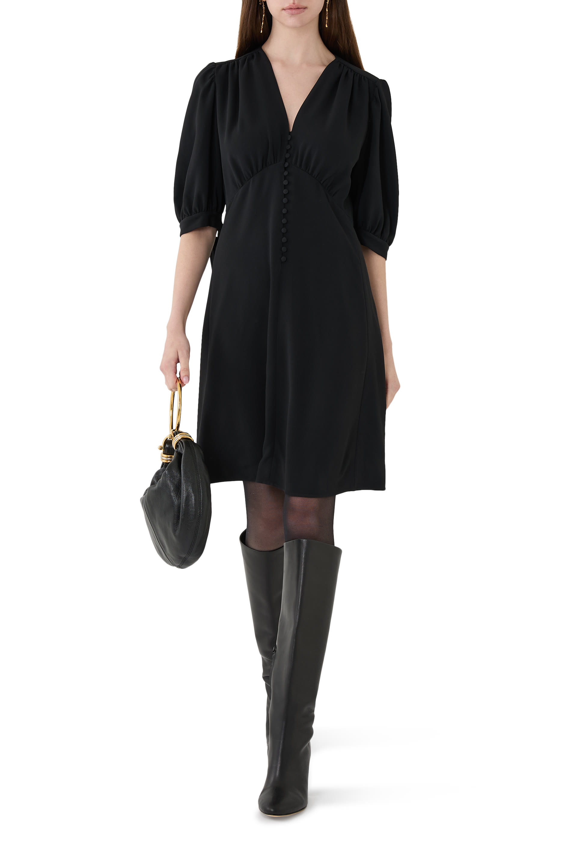 A-Line Crepe Dress