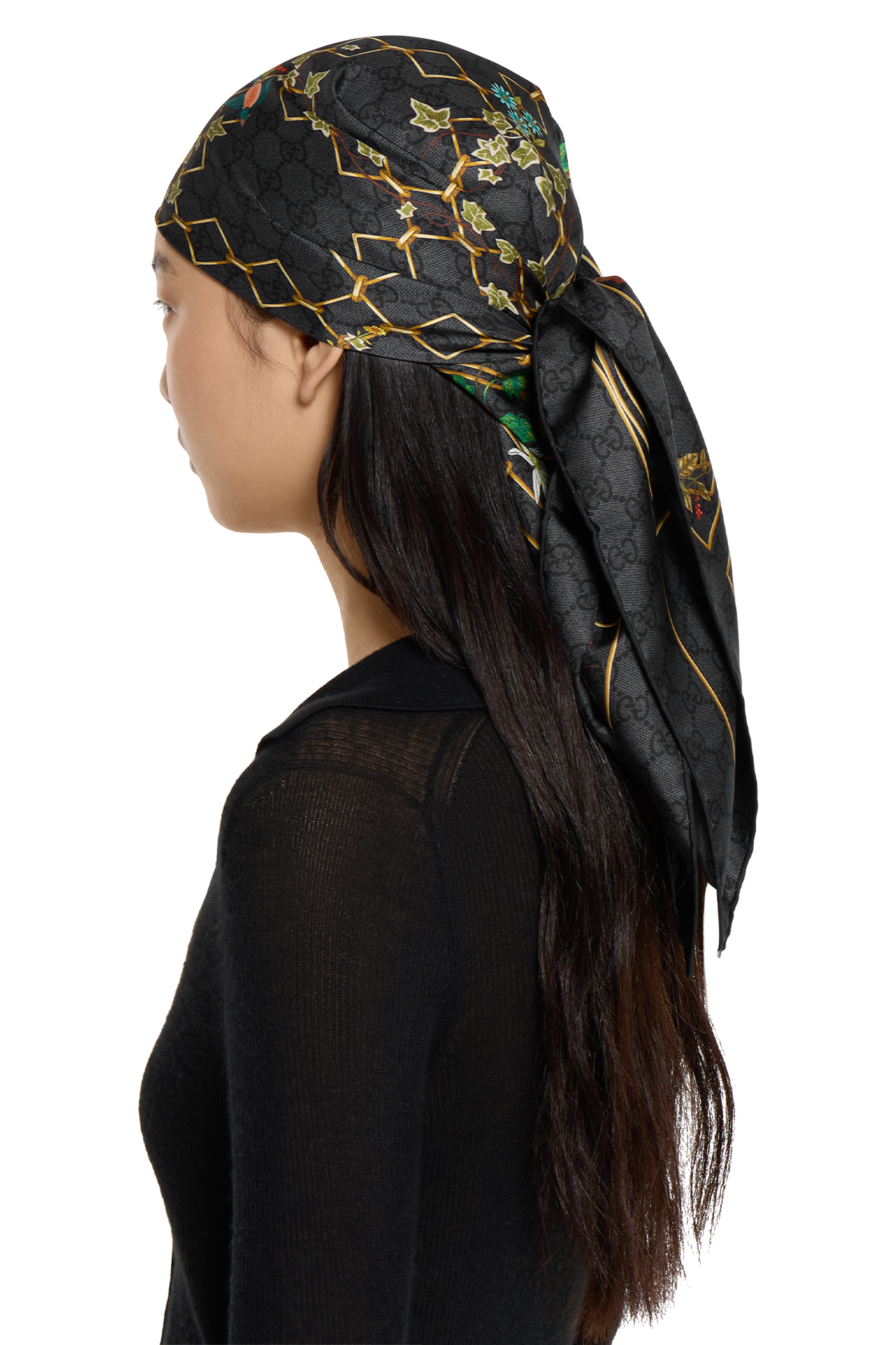 Printed Silk Twill Carr&eacute;