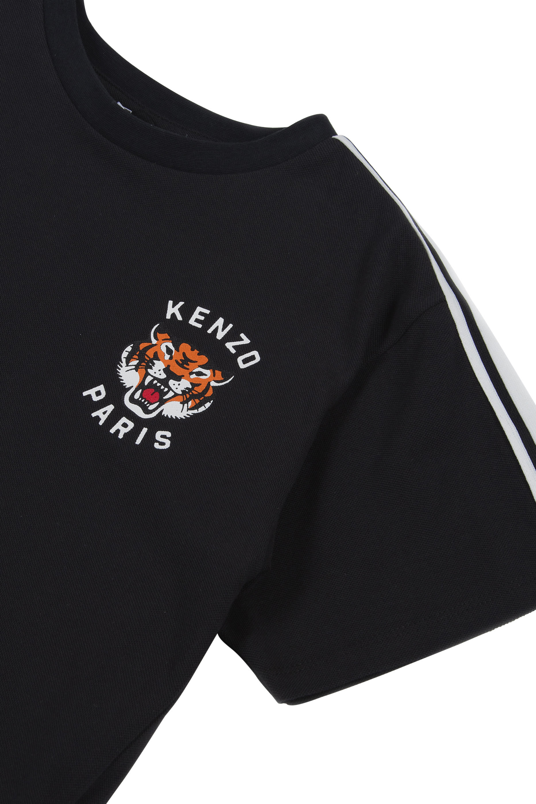 Kids Cotton Piqué Lucky Tiger T-Shirt