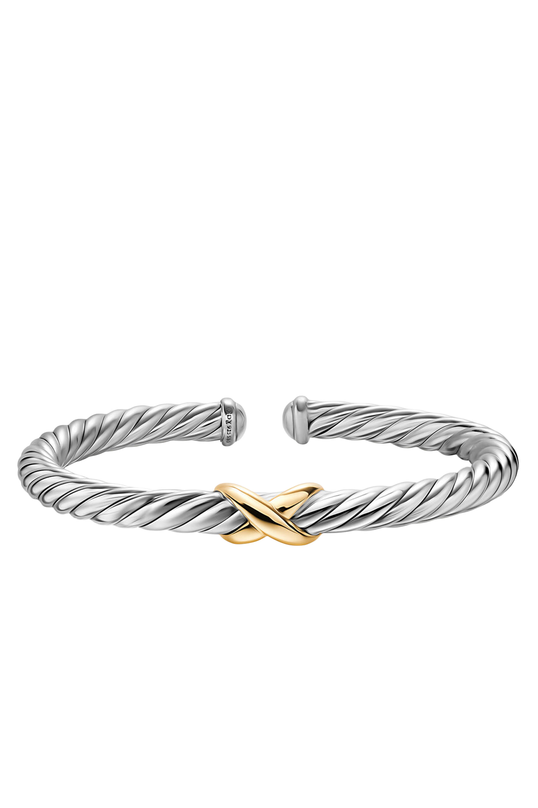 Cable Flex&reg; X Bracelet, Sterling Silver & 14K Yellow Gold